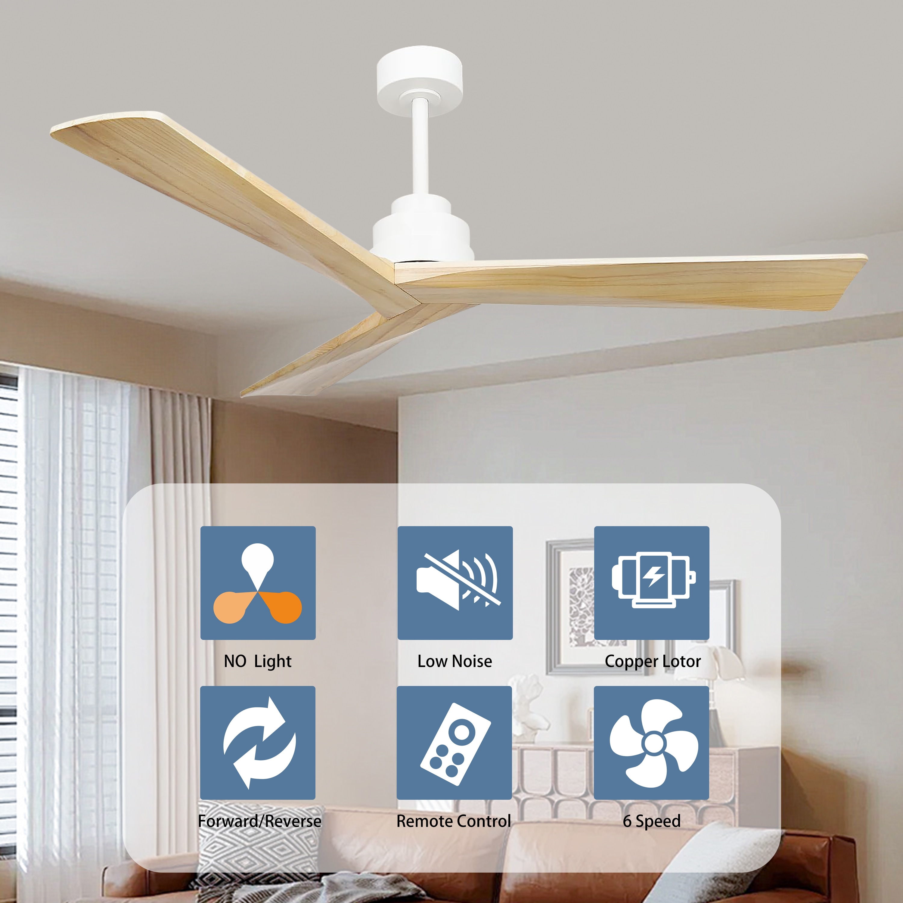 Cuschoice MDHK1-52-CF Ceiling-Fans - View #4