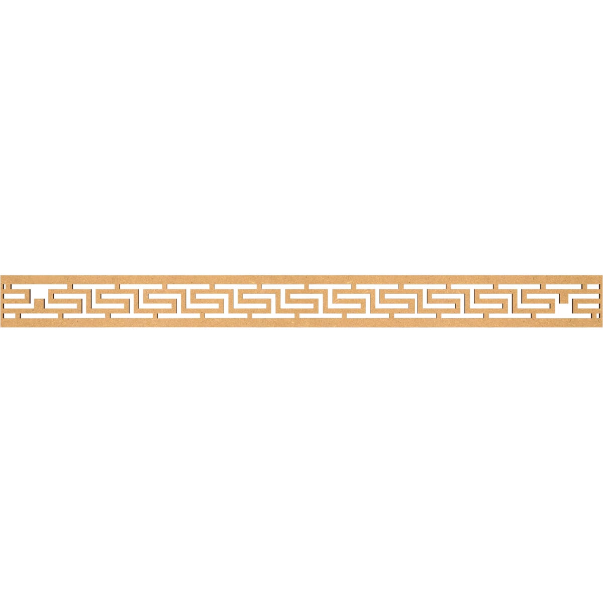 Ekena Millwork MLDA04X46TULMF Tulum Fretwork Flat Trim 4-in x 3.87-ft Brown Unfinished 2157630 Pierced Wall Panel Moulding