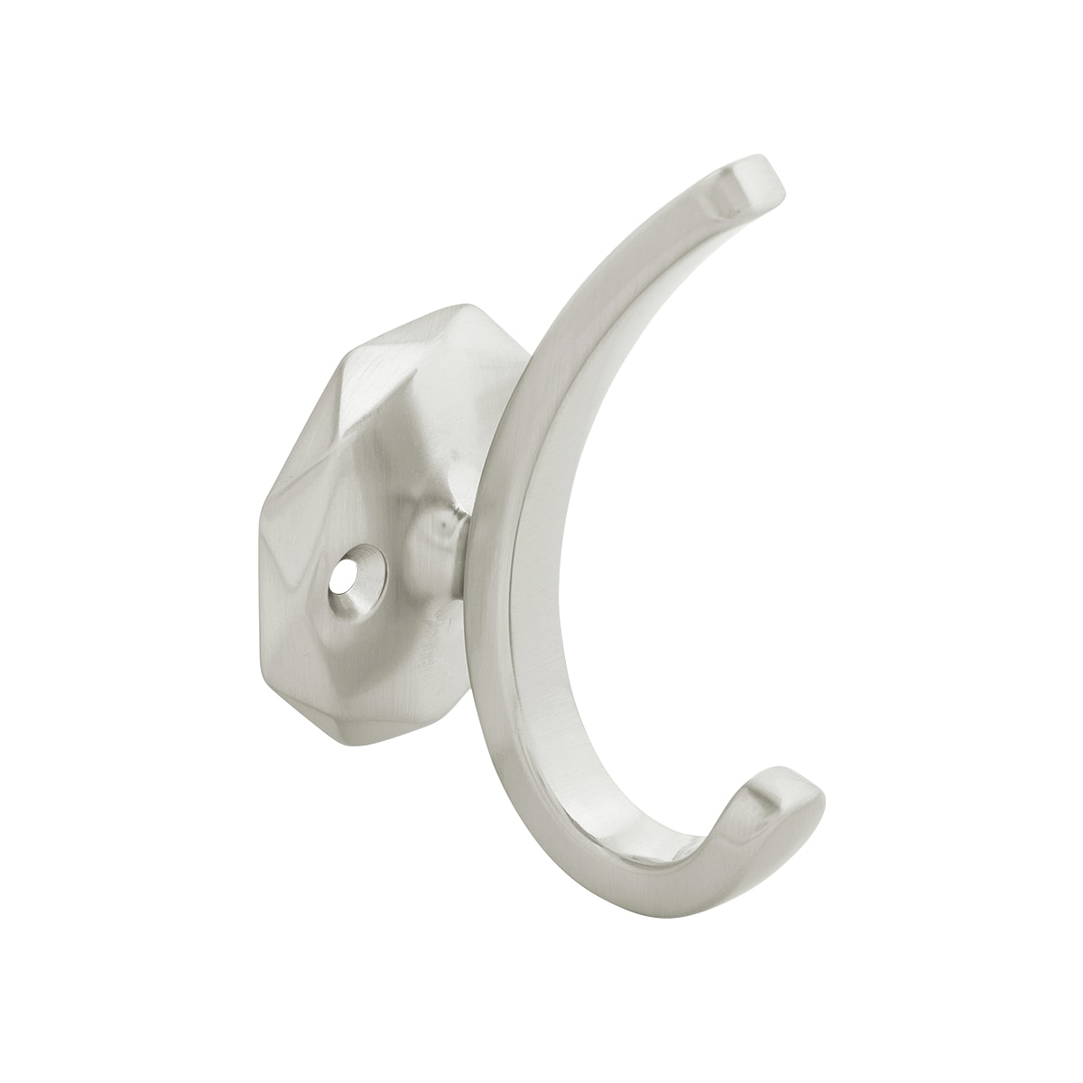 Hickory Hardware H077848SN-5B 5 -Pack 5 -Hook 2.13-Inches x 4-Inches H Satin Nickel Decorative Wall Hook ( 35-lbs. Capacity)