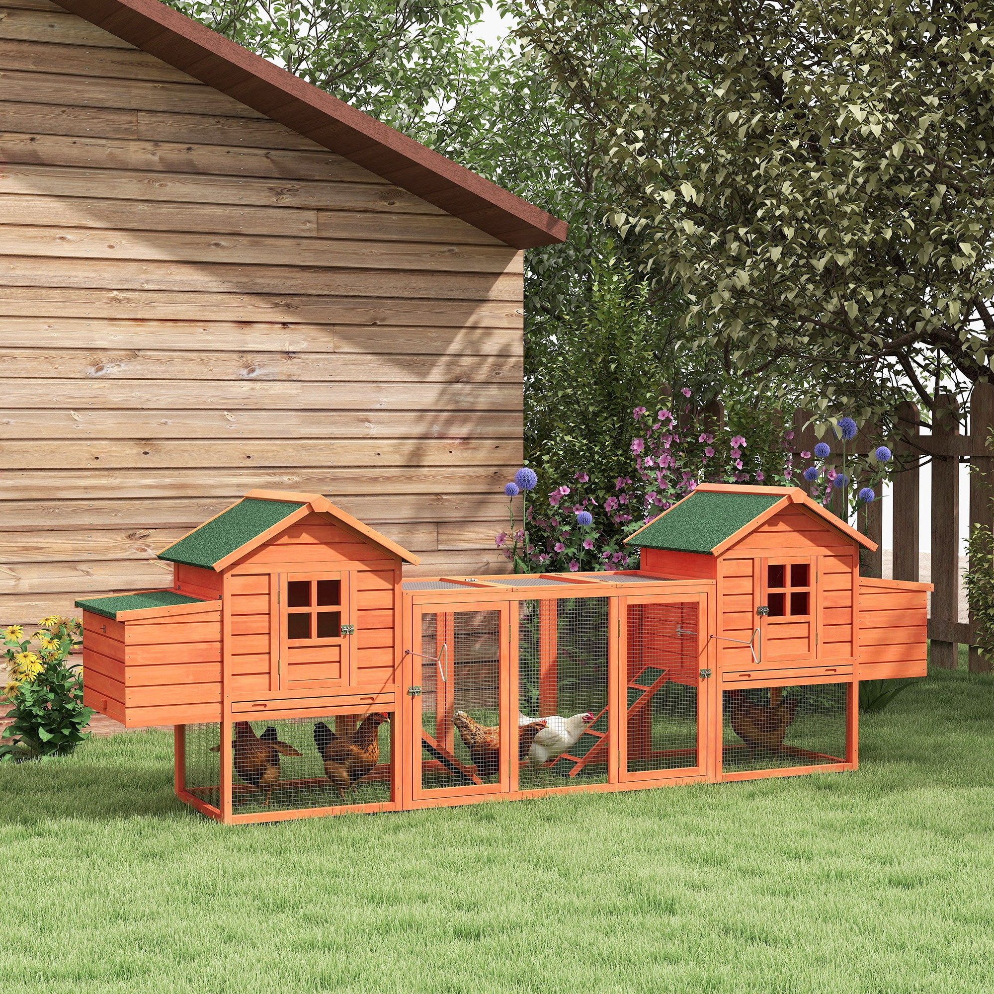 PawHut D51-081 Chicken-Coops-Rabbit-Hutches - View #5