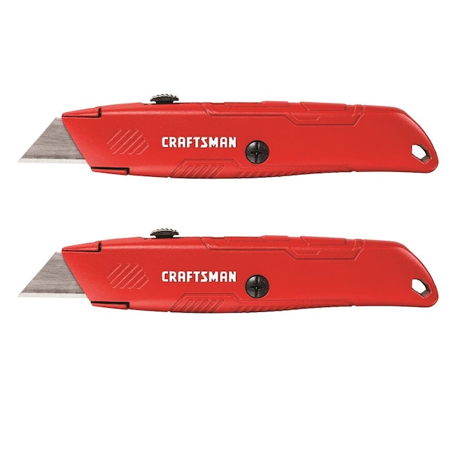 CRAFTSMAN 3/4-in 6-Blade Retractable Utility Knife with On Tool Blade Storage CRAFTSMAN 3/4-in 6-Blade Retractable Utility Knife with On Tool Blade Storage