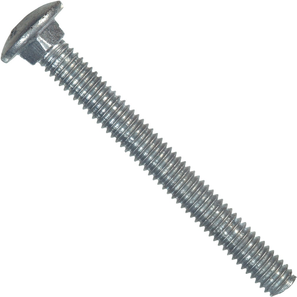 Hillman Fasteners Galvanized Carriage Bolt 0.38-16 x 8 inch - Pack of 50 for Heavy-Duty Use #812596