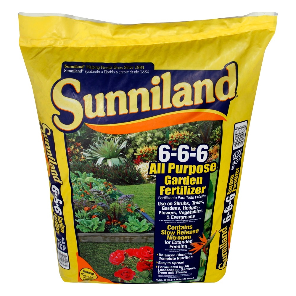 Sunniland 33-lb 2600-sq ft 6-6-6 All-purpose Fertilizer in the Lawn ...