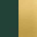 Green with Brushed Gold Trim