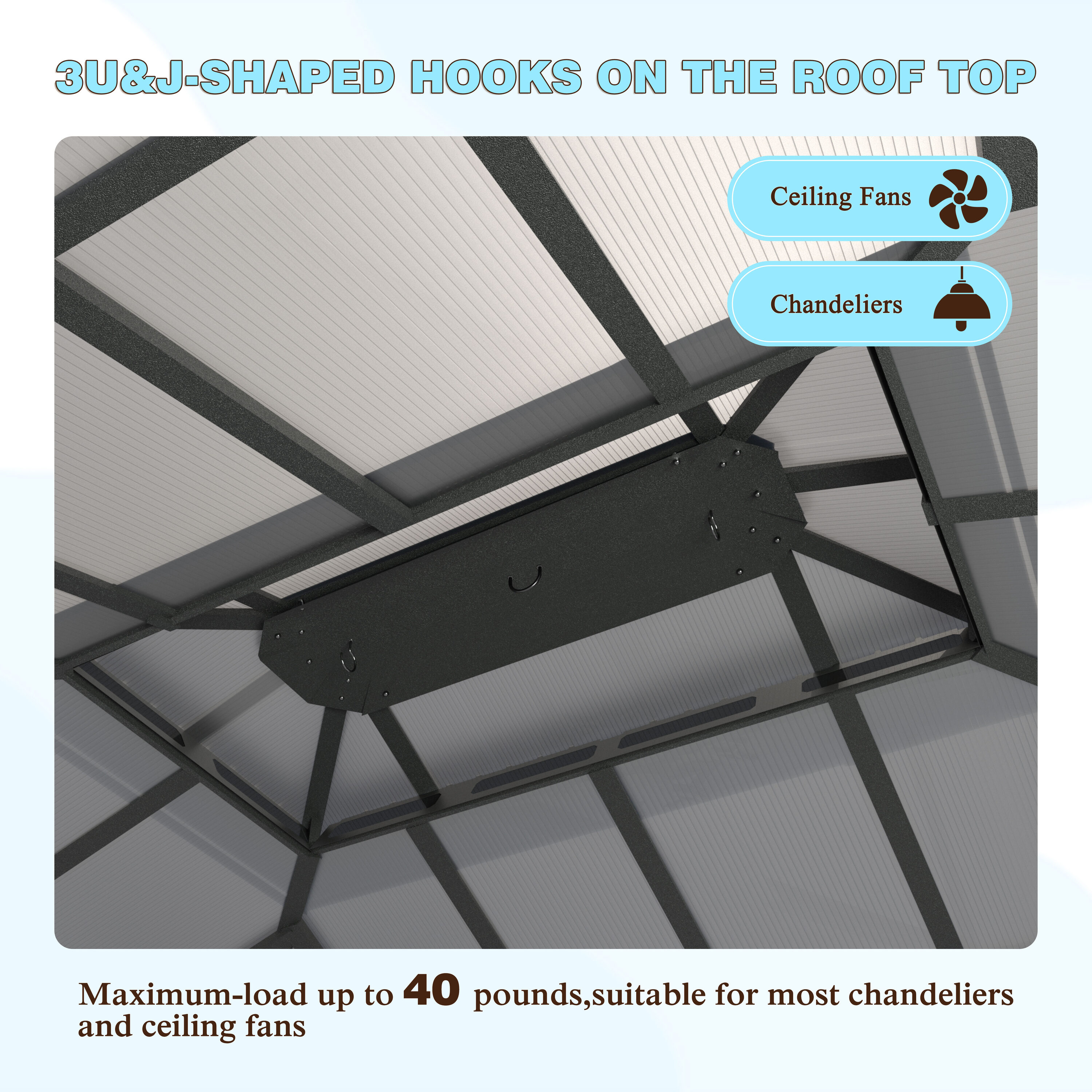 VEIKOUS PG0201-19-DL-2BX-2 Wood-Resin-Gazebos - View #6