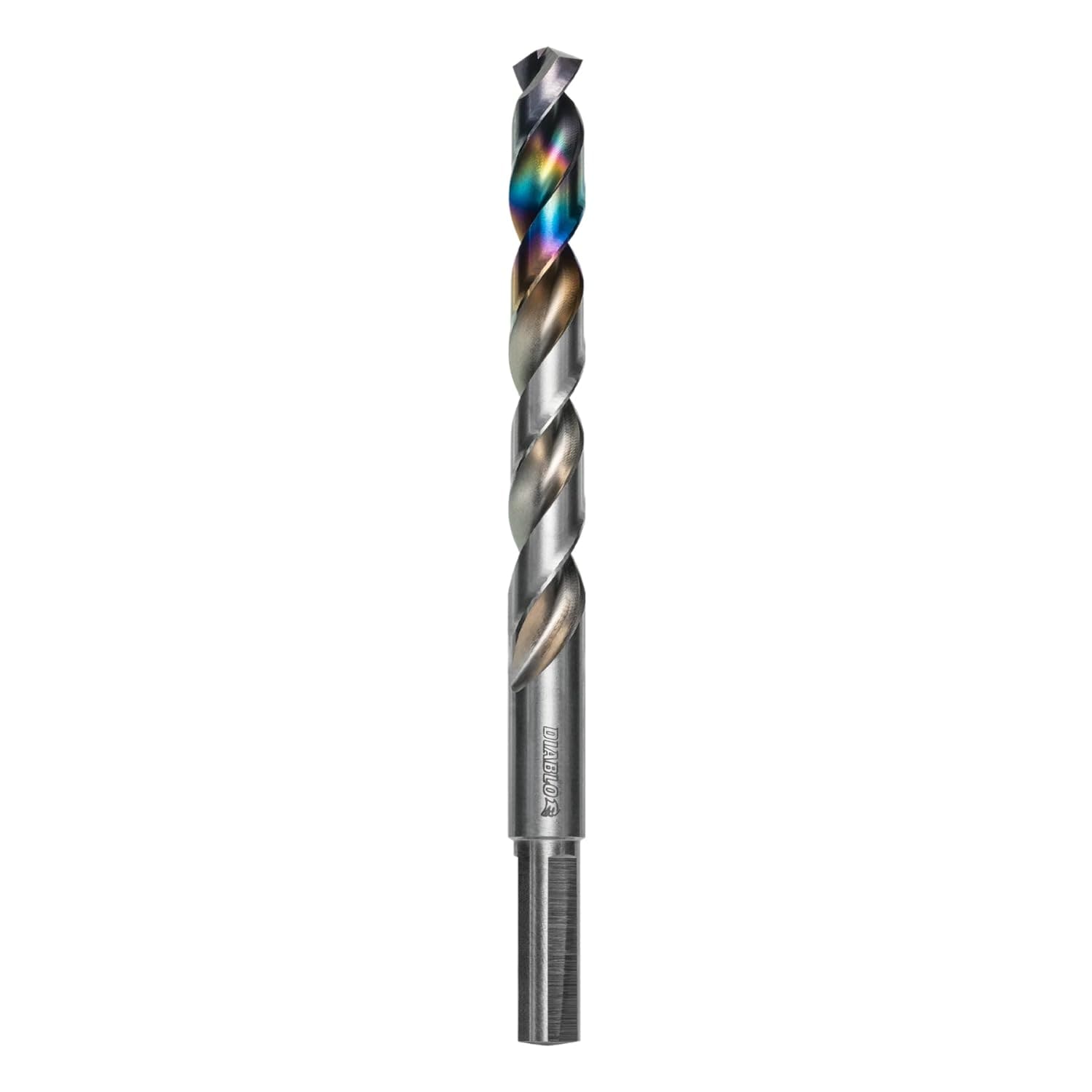 Diablo  Metal Demon 25/64-Inch Drill Bit for Steel and Wood - 3-Flats Shank 5.2-Inch Length