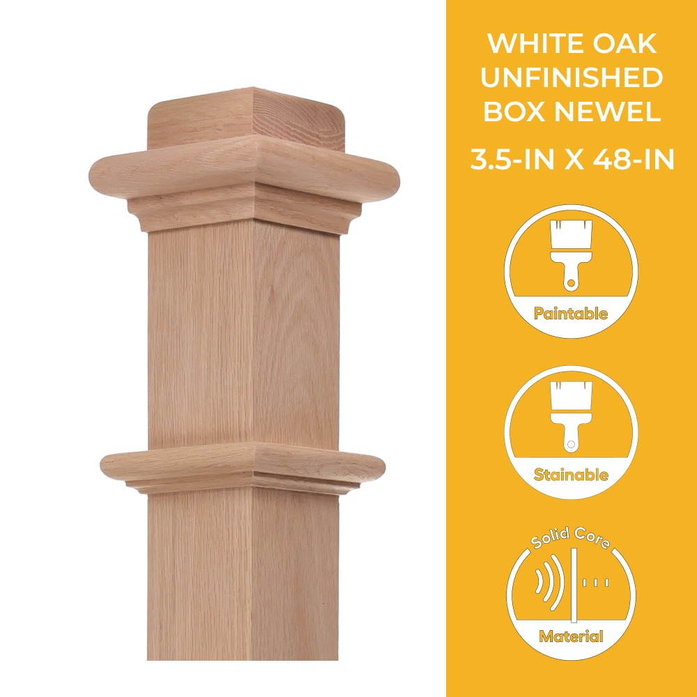 RELIABILT WG962WHTOAK Interior-Stairpart-Newel-Posts - View #2