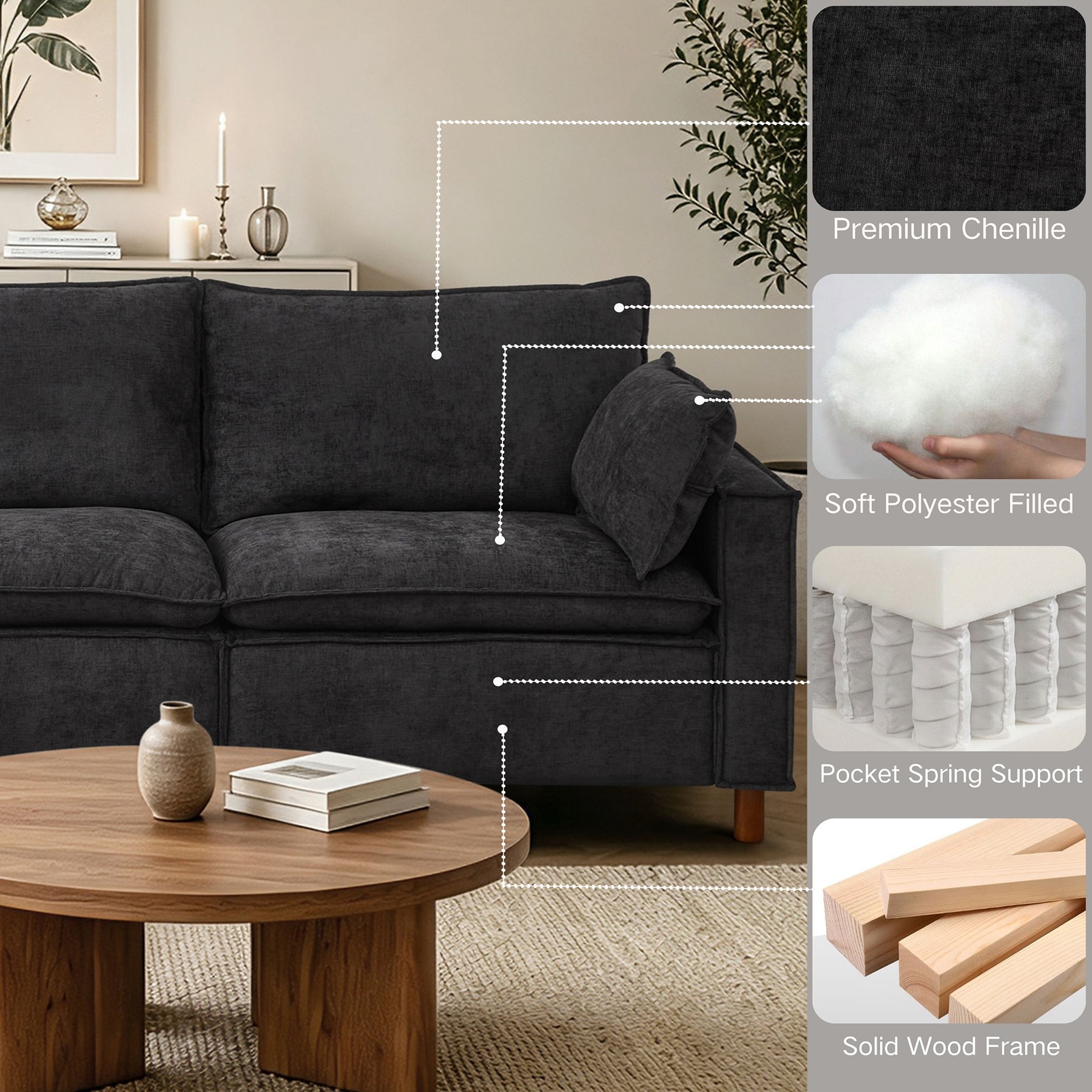 SINOFURN SYA3100099BG Sofas-Loveseats - View #6