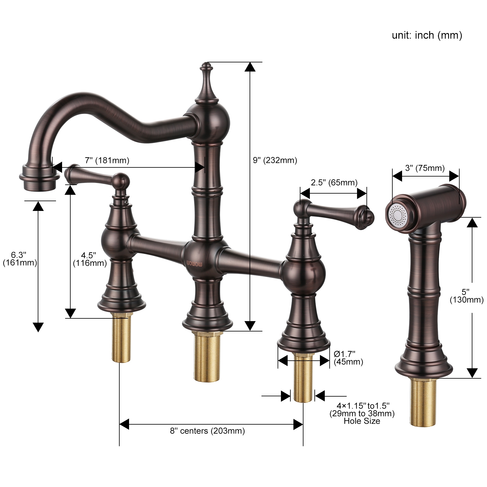 WOWOW 23115A1A Kitchen-Faucets - View #6