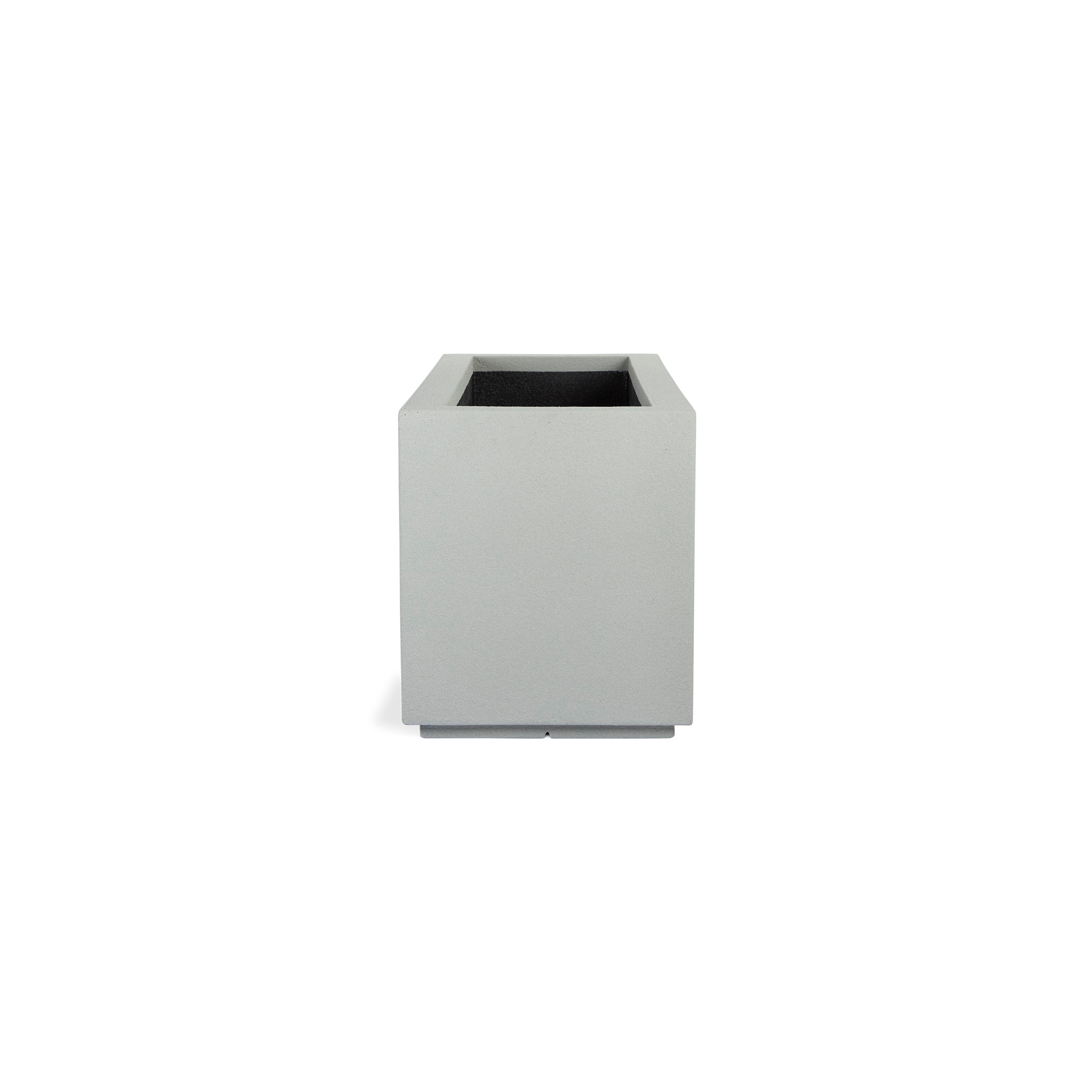 Milan Extra Large Gray Composite Rectangular Planter