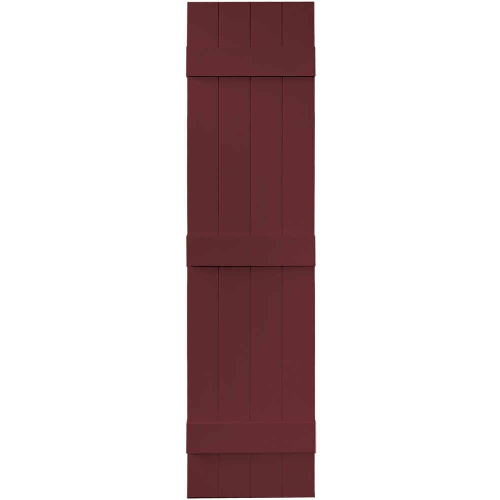 Vantage V6831459078 13.875-in W x 58.5-in H Wineberry Board and batten Exterior Shutters ( 1 -Pack )