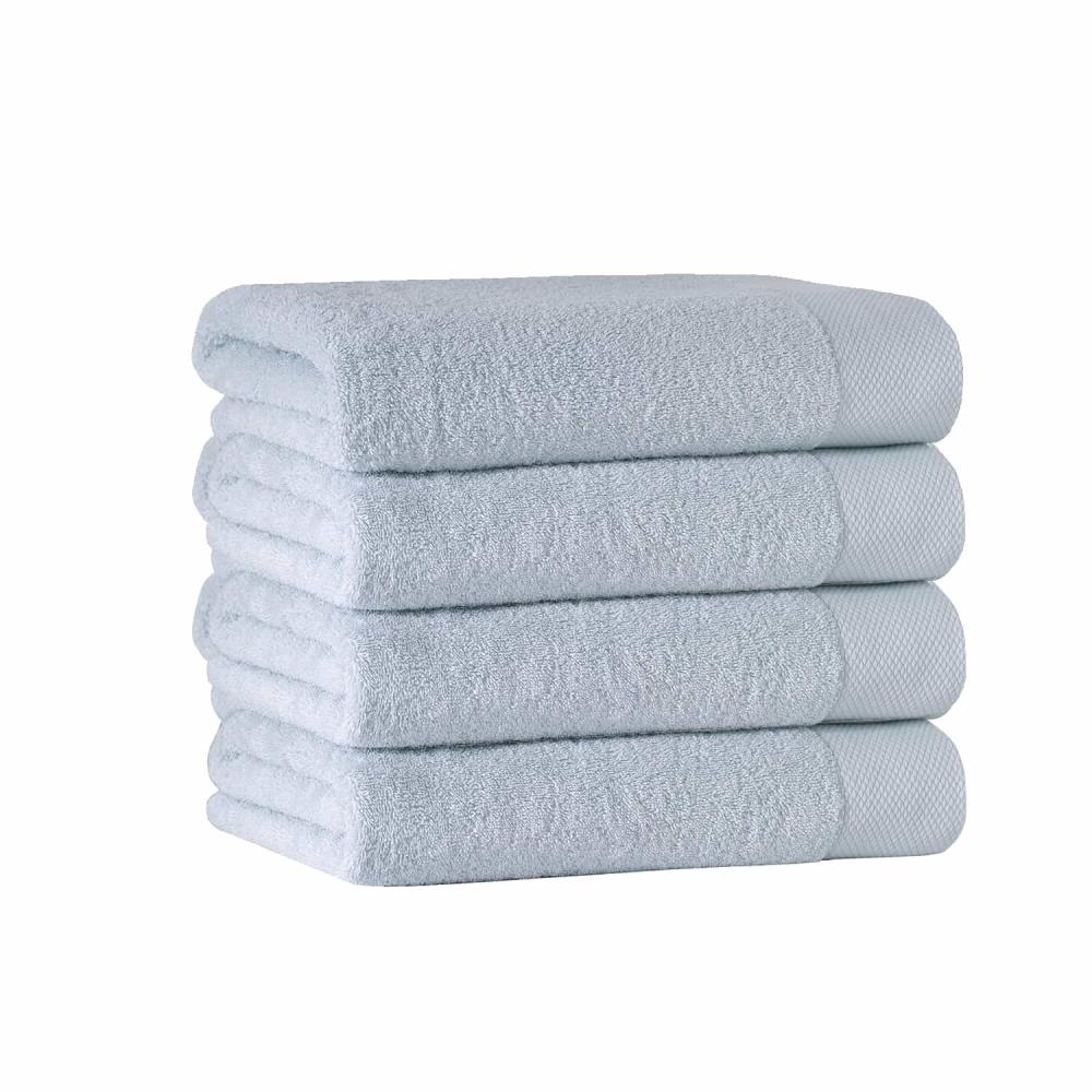 Enchante Home Signature Turkish Cotton 4 Pcs Hand Towels - Waterfall