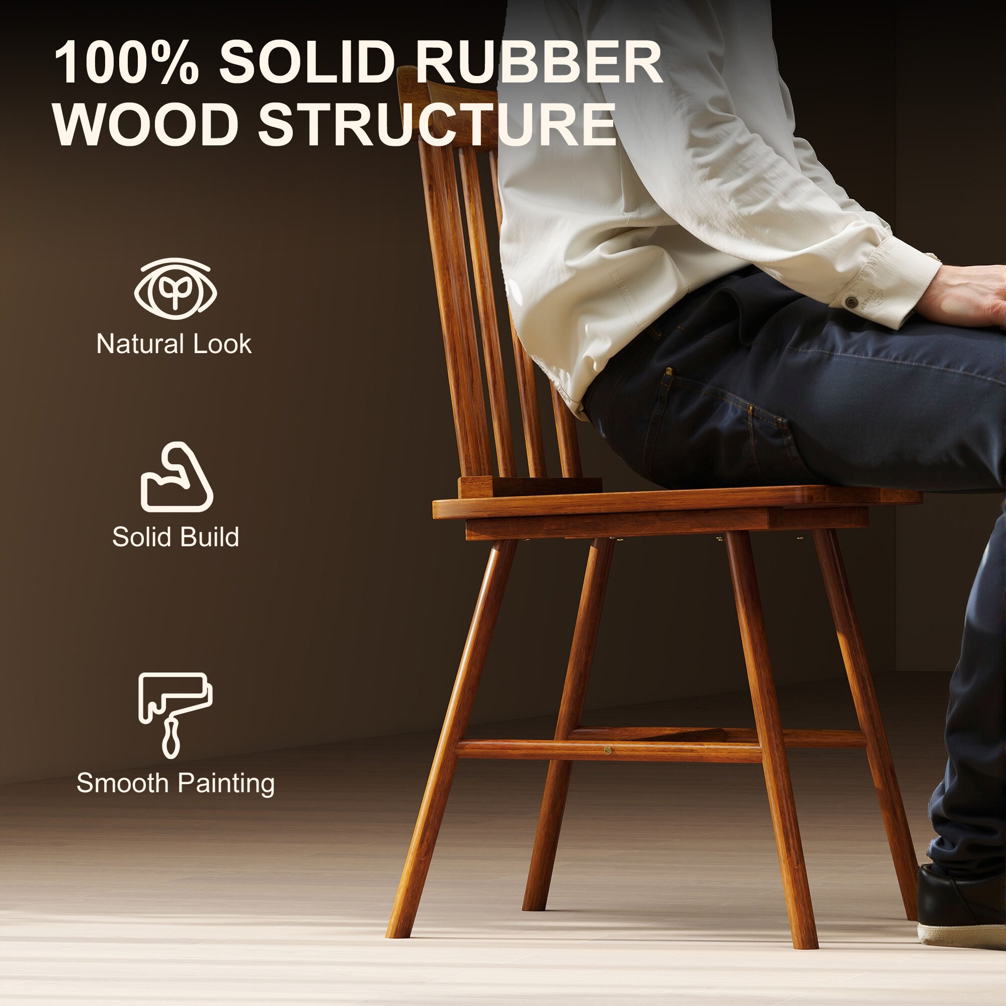 HomCom 83A-328V01LR Dining-Chairs - View #5