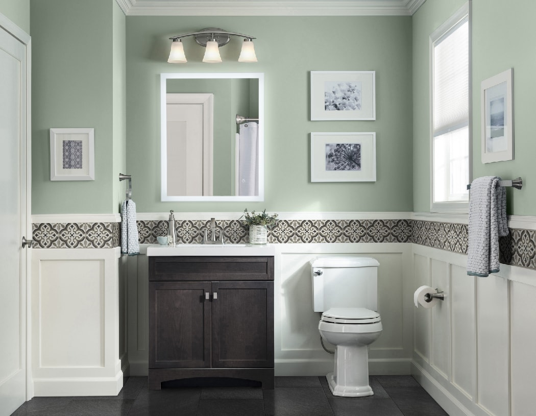 Drayden Gray Bathroom Vanity With Top