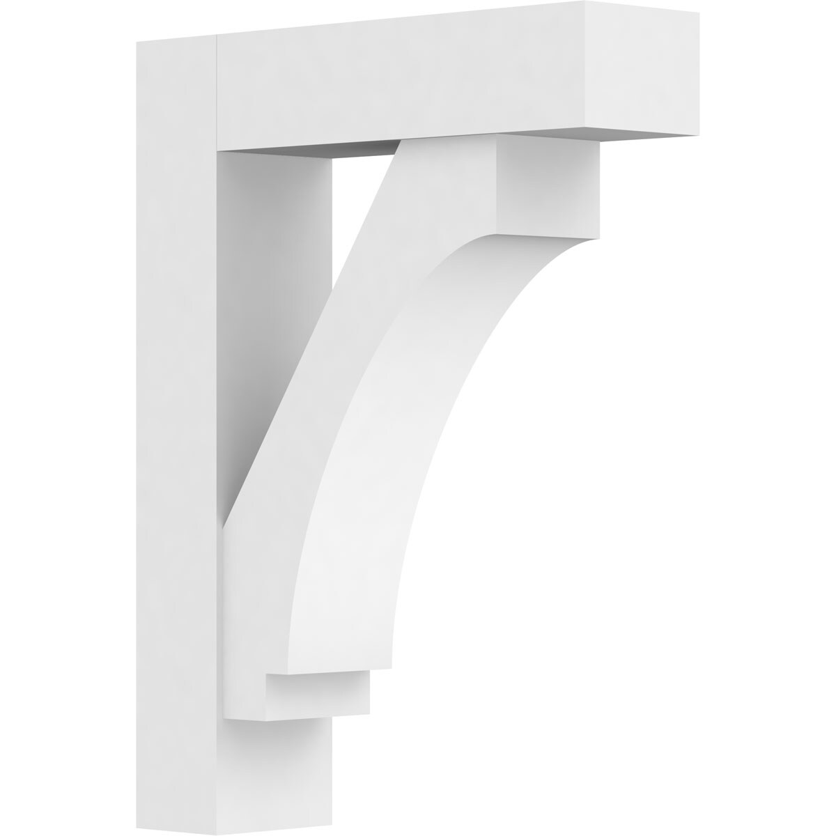 Ekena Millwork BKTP05X18X24IMP05 Standard Imperial 5-in x 18-in x 24-in White PVC Standard bracket