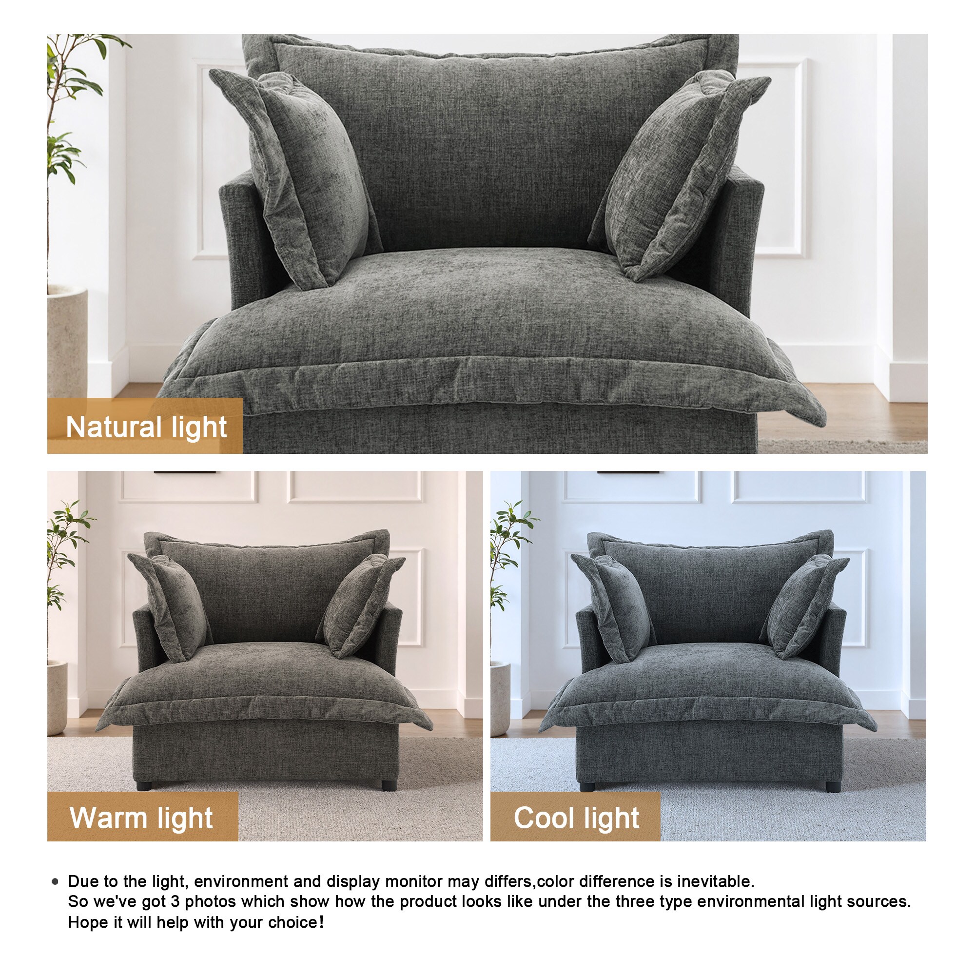 Dreamsidea CS11-DGRA-SC Sofas-Loveseats - View #4