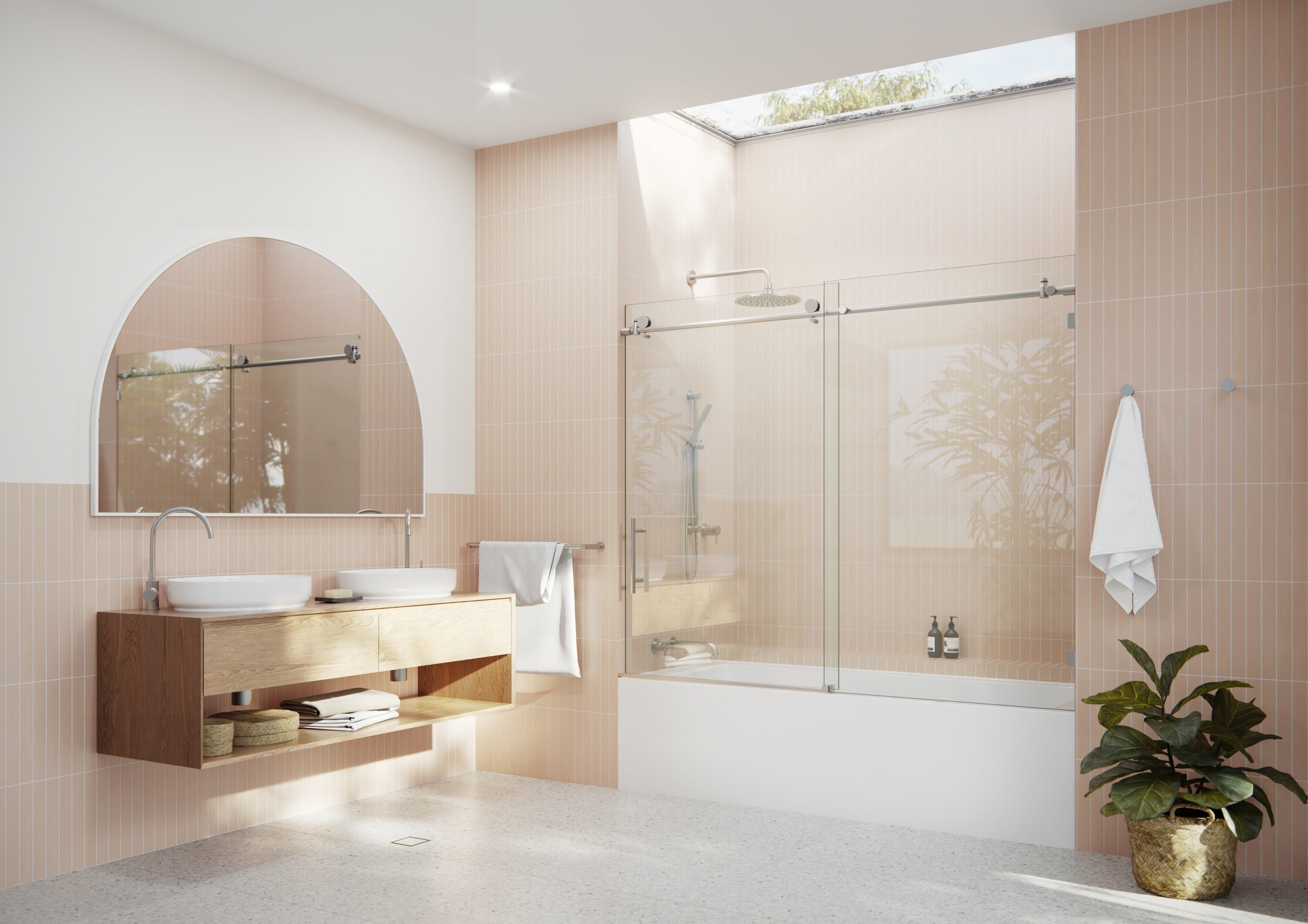 Glass Warehouse GW-B-SLD-72-BN Bathtub-Doors - View #2