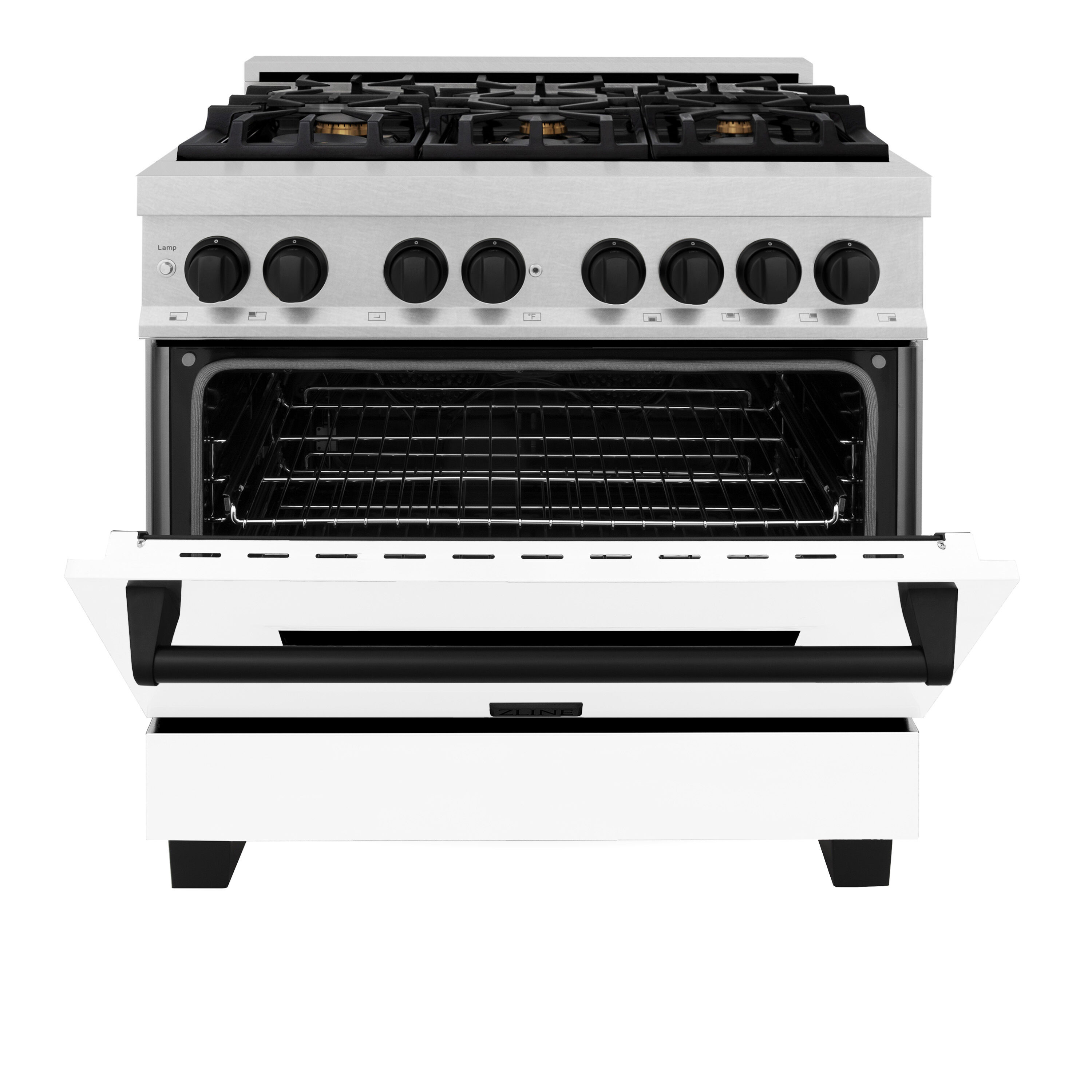ZLINE KITCHEN & BATH RASZ-WM-36-MB Dual-Fuel-Ranges - View #4