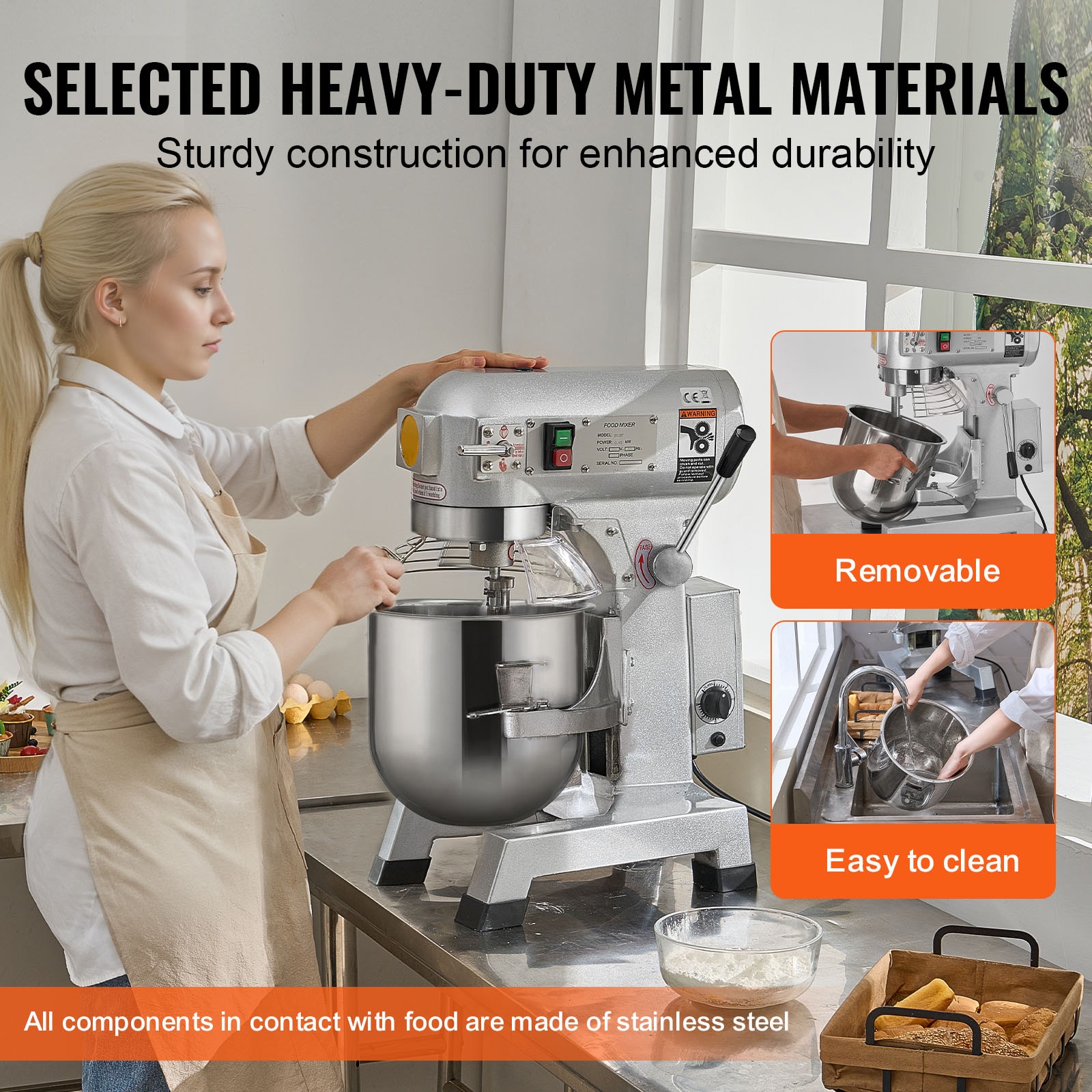 VEVOR ZXSPJBJ10QT66CB89V1 Stand-Mixers - View #6