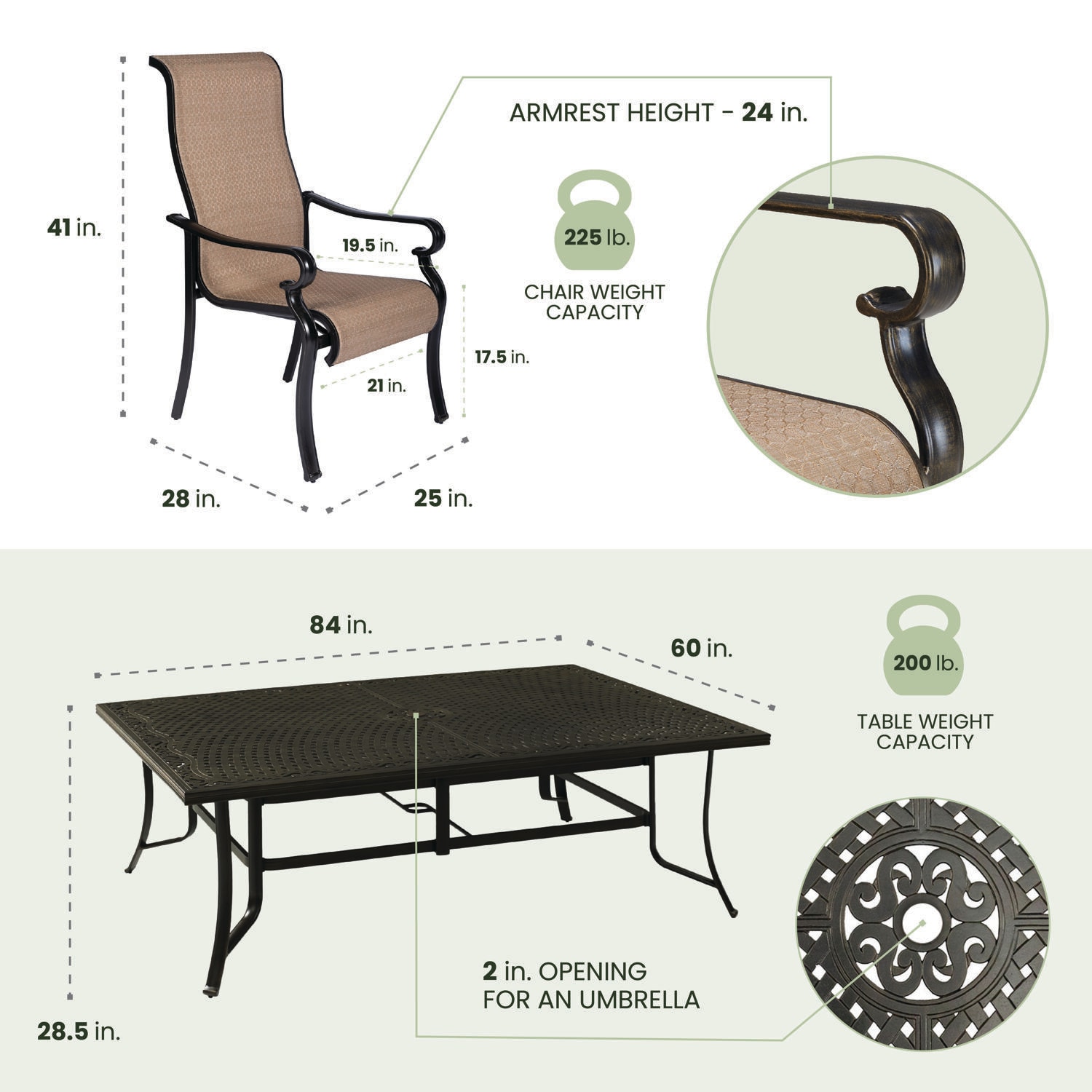 Hanover BRIGDN9PC Patio-Dining-Sets - View #3