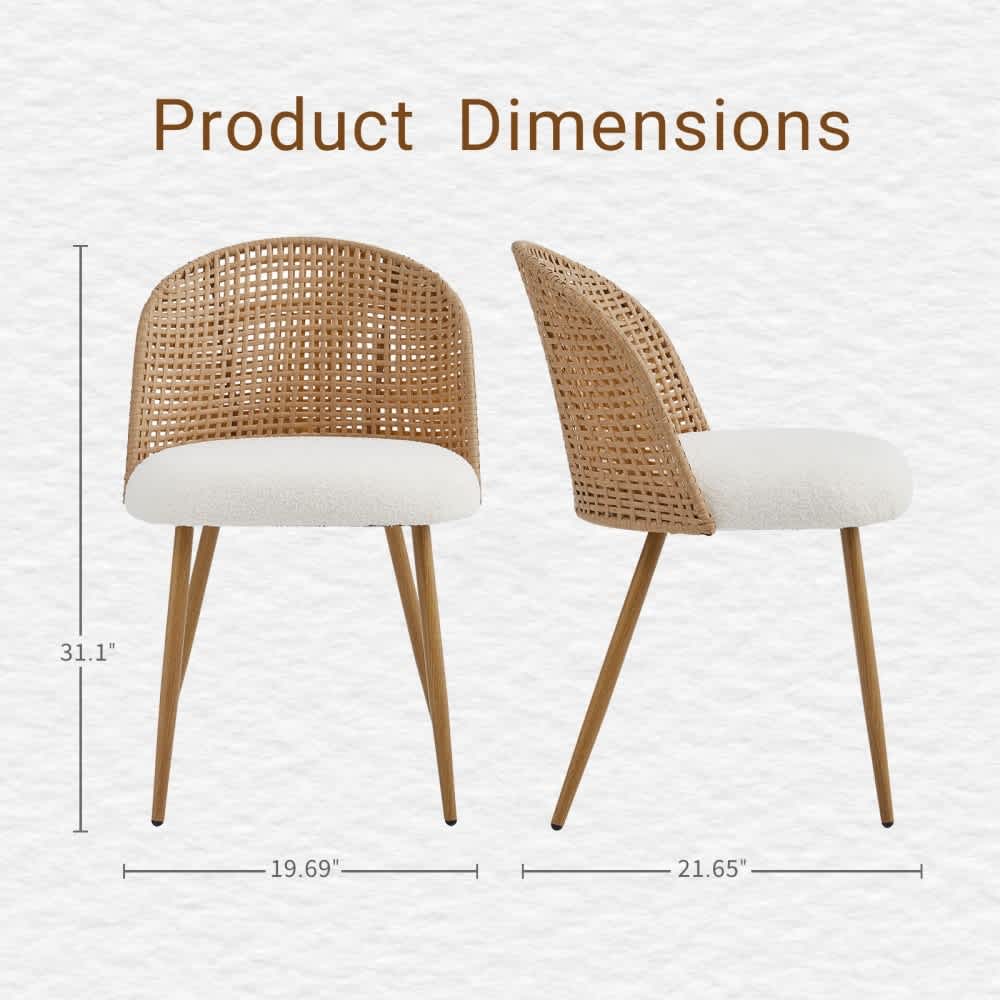 Coolbibila HOD-DINING-BEIGE Dining-Chairs - View #3