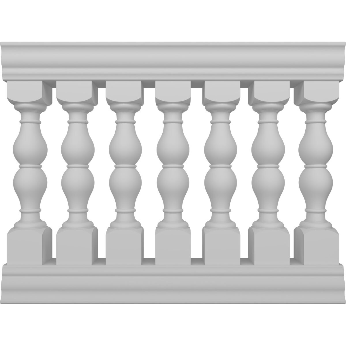 Ekena Millwork BALK40X048AVD FiberThane 4-ft x 40-in Avalon Fiberglass Deck Rail Kit