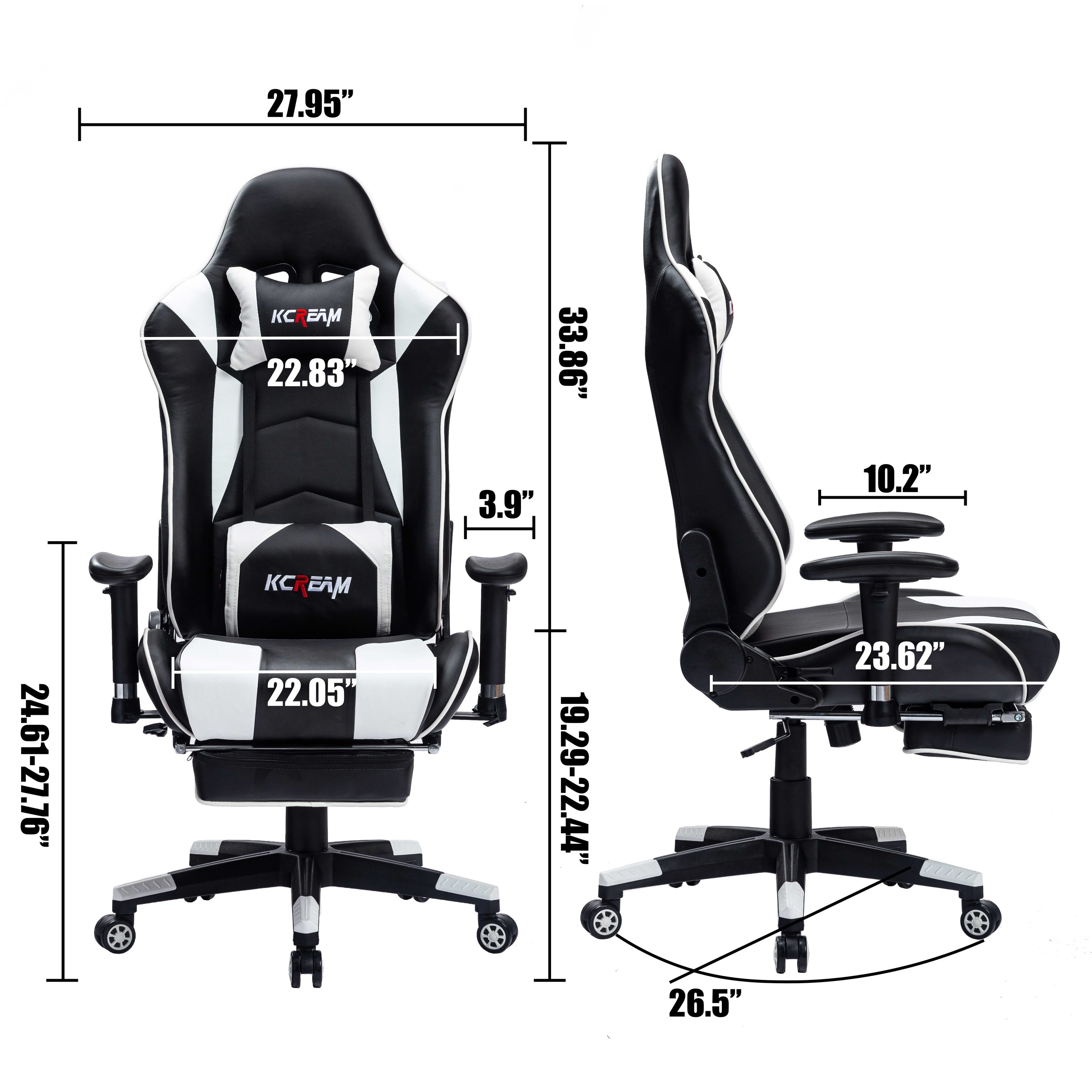 CASAINC WB-8396-WHITE Office-Chairs - View #4