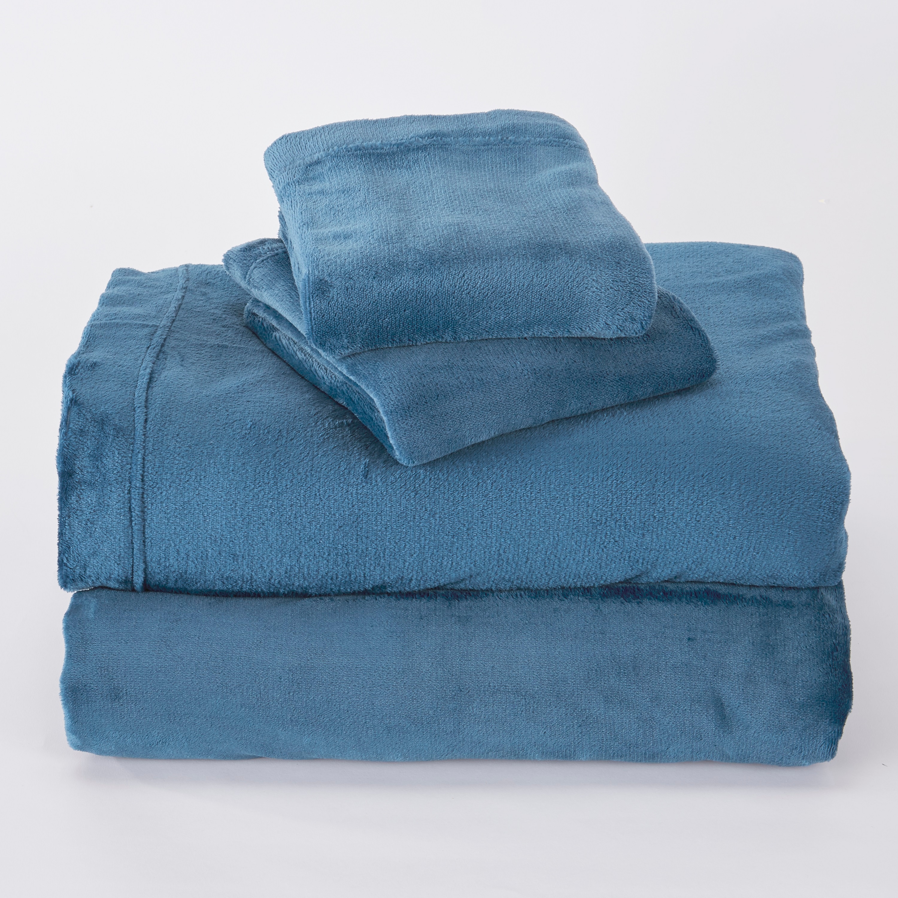 NY Loft 20041 Twin 600-Thread Count Microfiber Lake Blue 3-Piece Bed Sheet