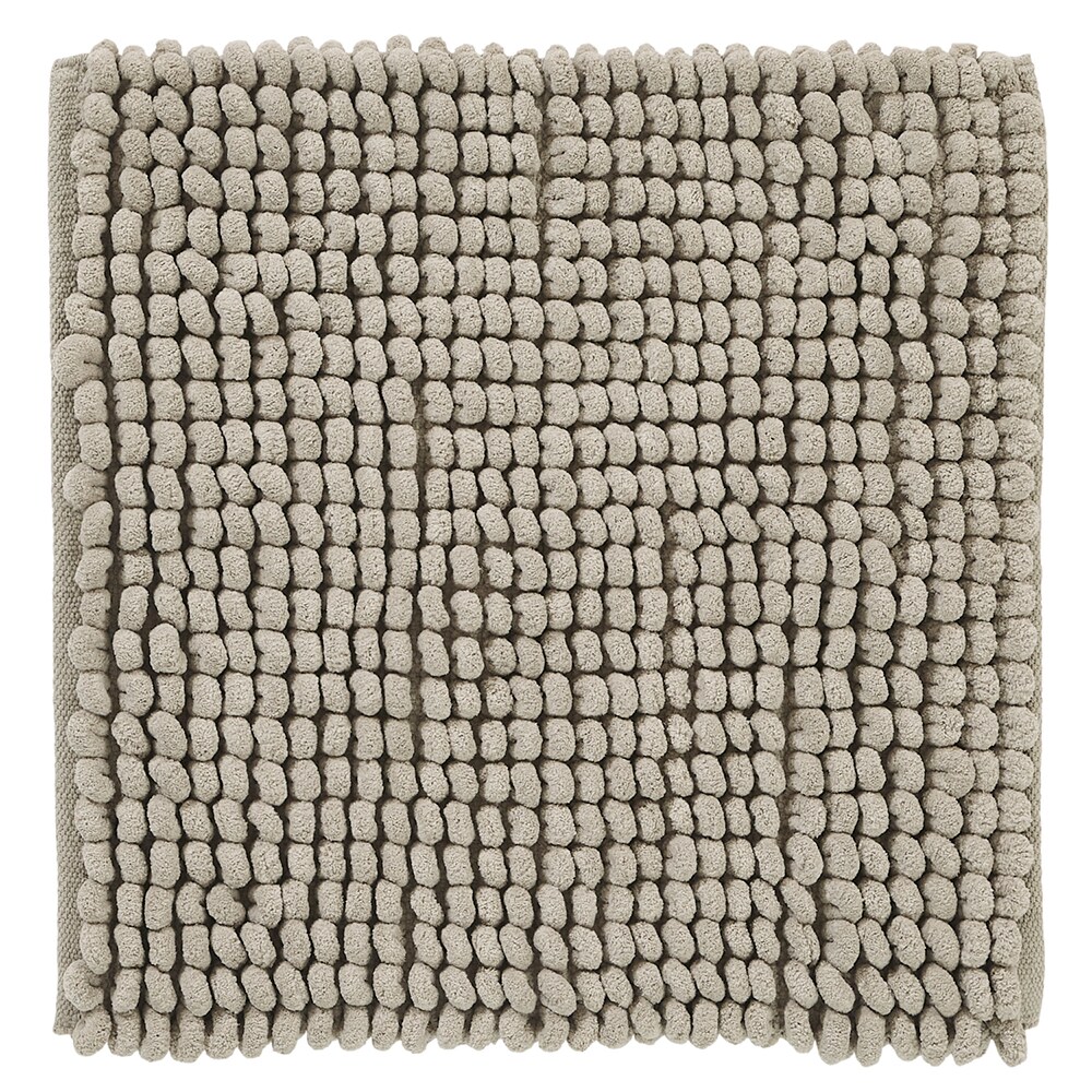 Better Trends Loopy Chenille 100% Cotton 24 inch Square Bath Rug - Blue