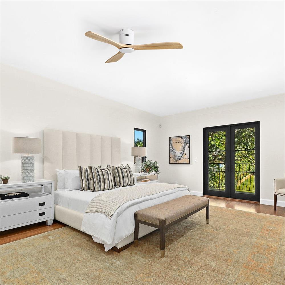 Sofucor LW-52143-WH-WD-YM Ceiling-Fans - View #2