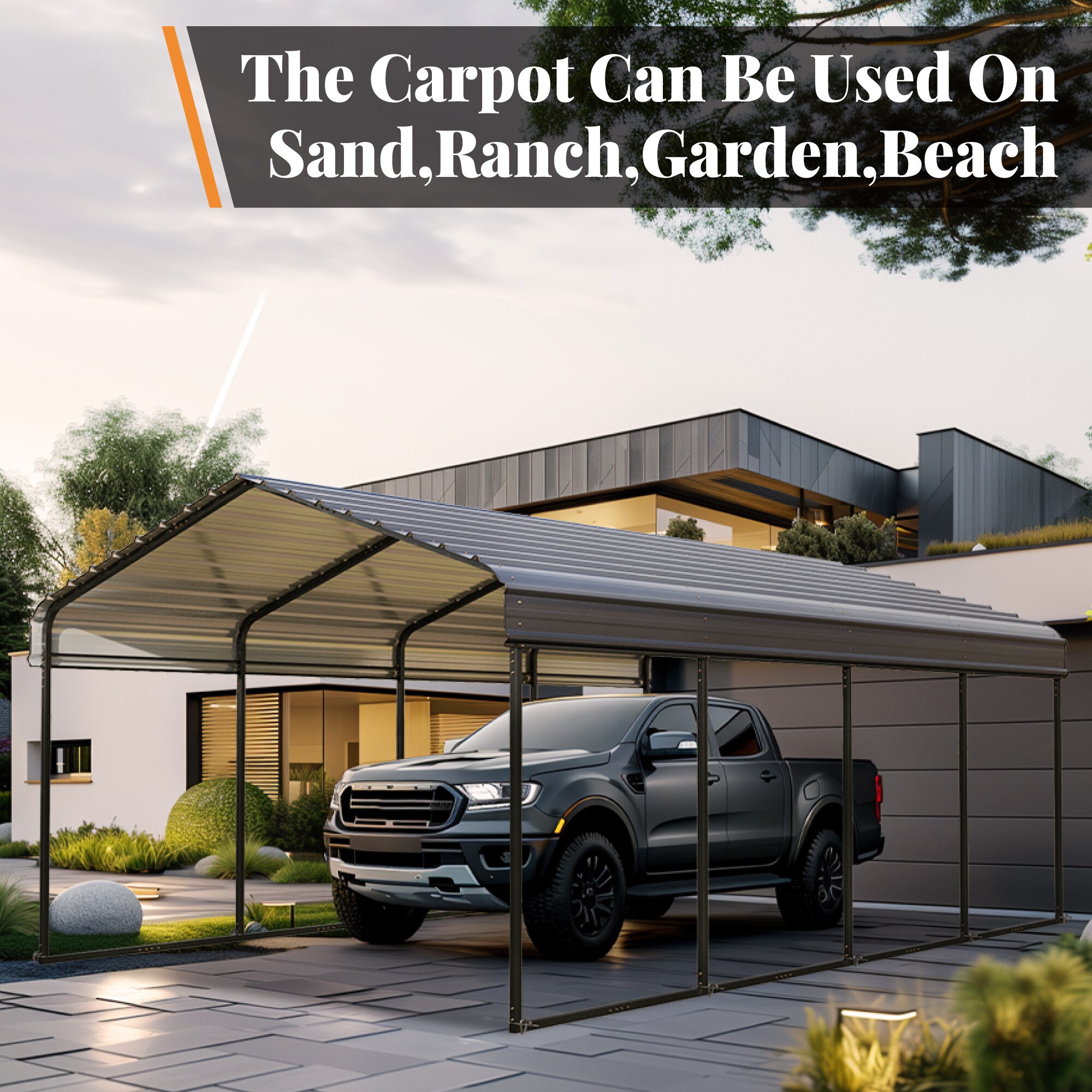 Sunshine Valley GA220-1220-SW Carport-Covers - View #10