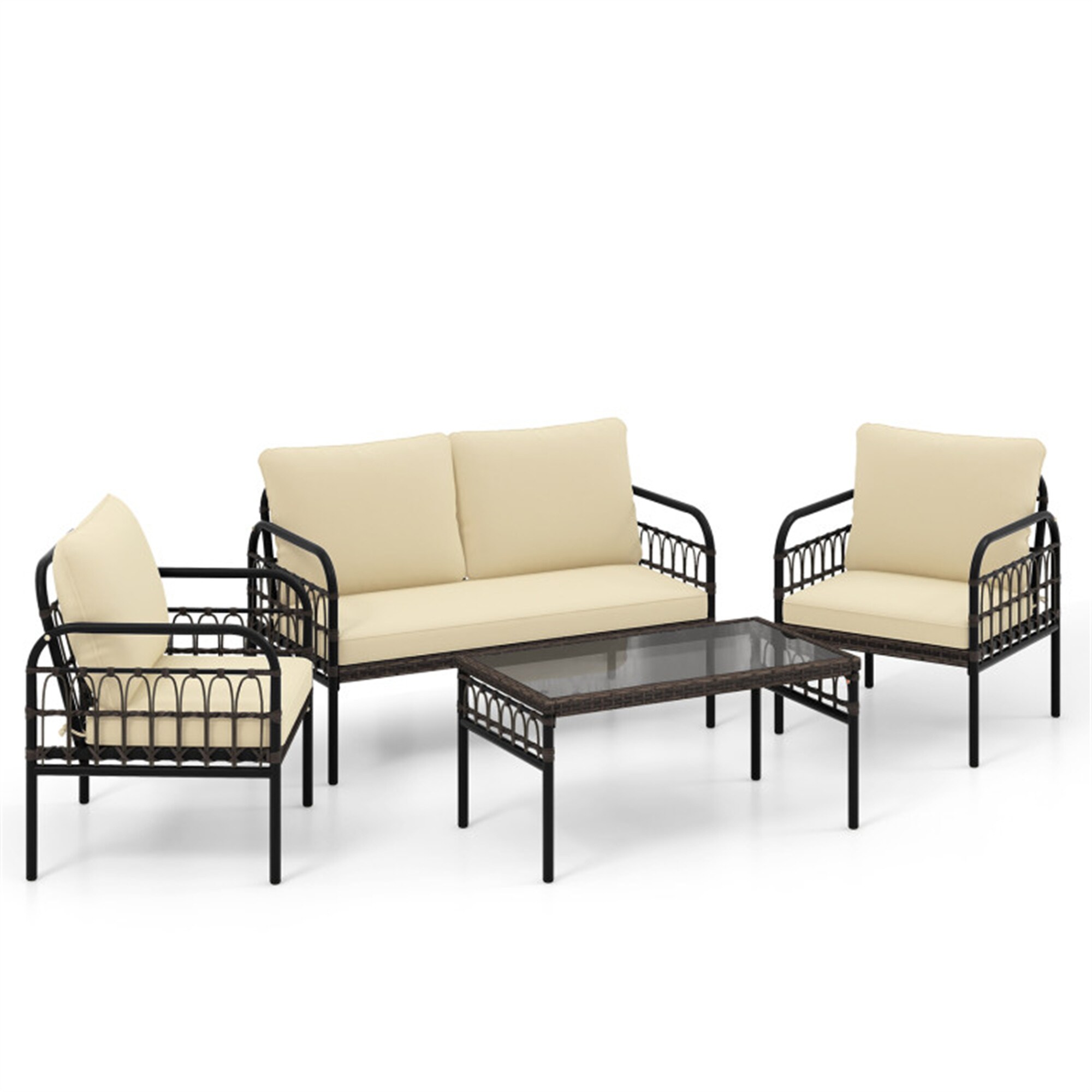 BABOOM BOM-P174348-OR Patio-Conversation-Sets - View #2