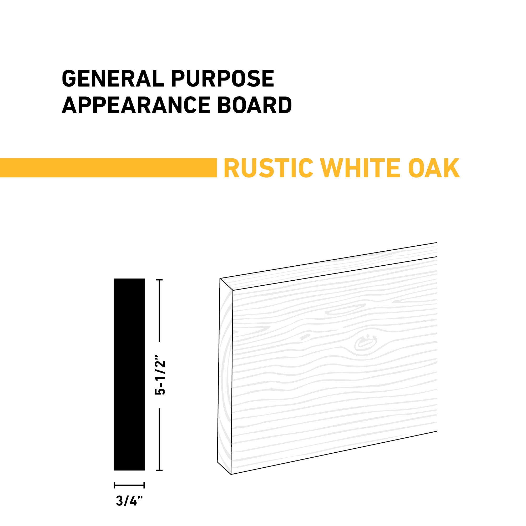 Ornamental Mouldings BRDRUS 1X6X6WOAK Appearance-Boards - View #2