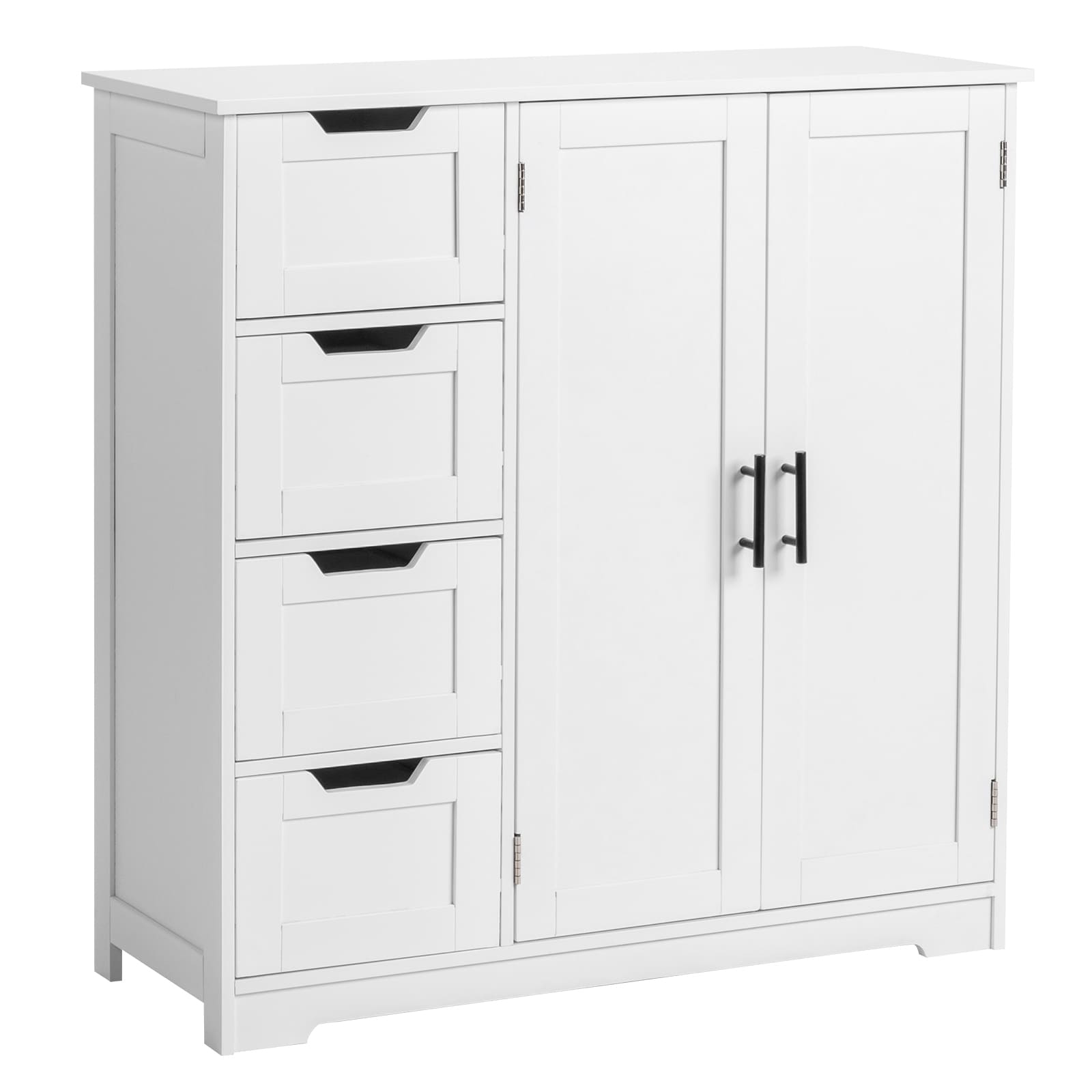 Winado LO1G52003511 31.5-Inches W x 31.5-Inches H x 11.81-Inches D 5 -Tier Freestanding White MDF Soft Close Pull-out Pantry bin
