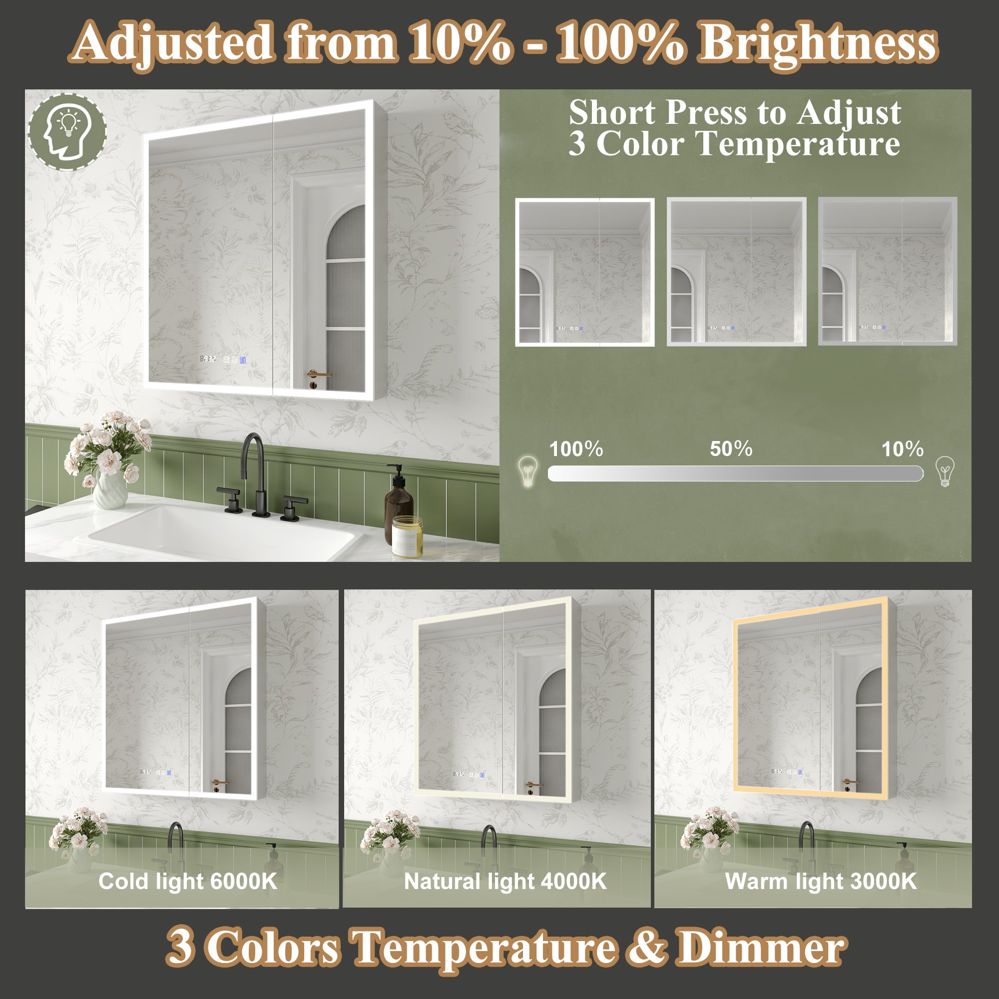 ExBrite LWSDHMC3032V6TX Bathroom-Medicine-Cabinets - View #6