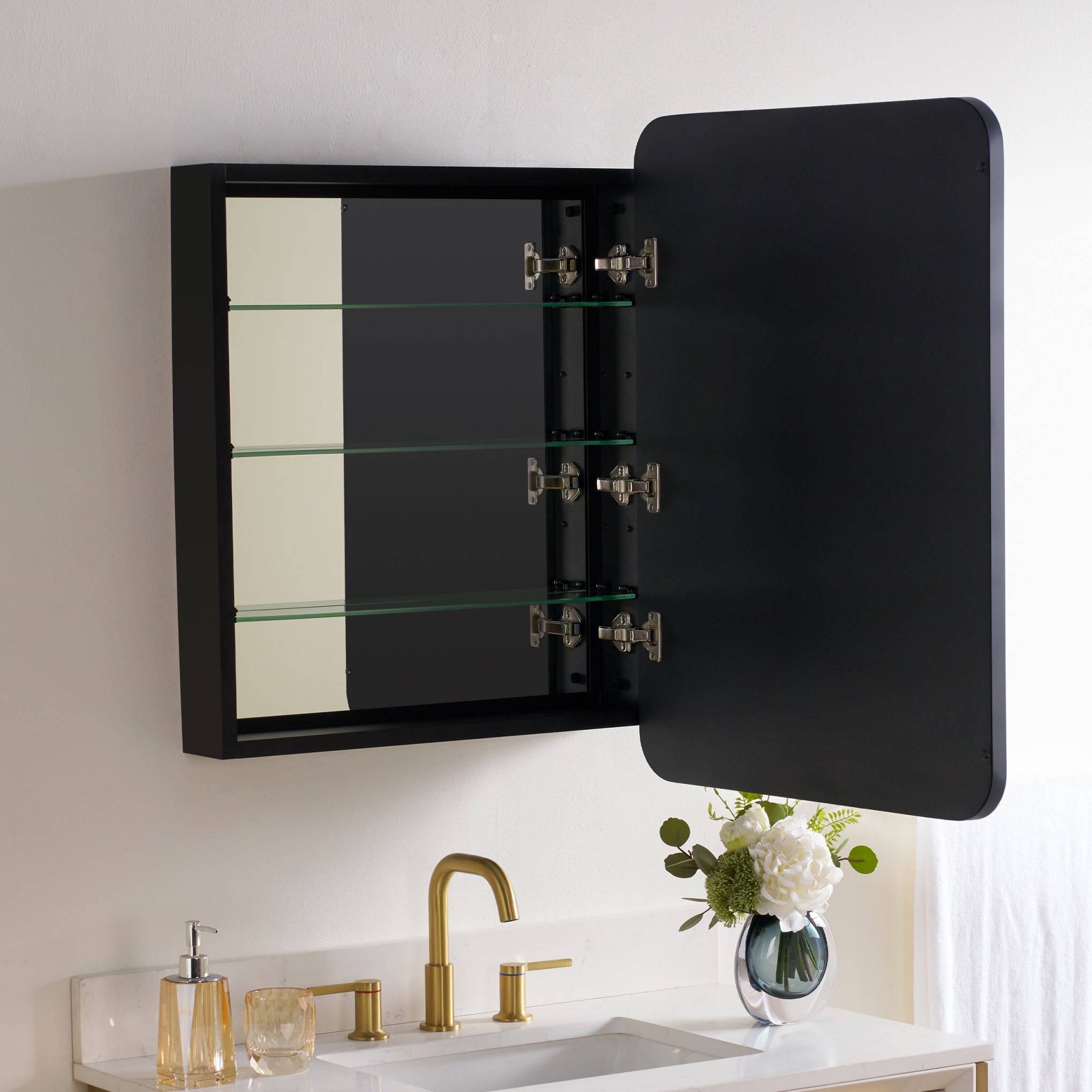 WELLFOR LEA2432MB-LR Bathroom-Medicine-Cabinets - View #3