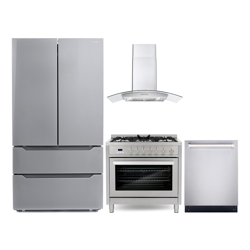 Shop Cosmo Cosmo 4 Piece Kitchen Appliance Packages with 36