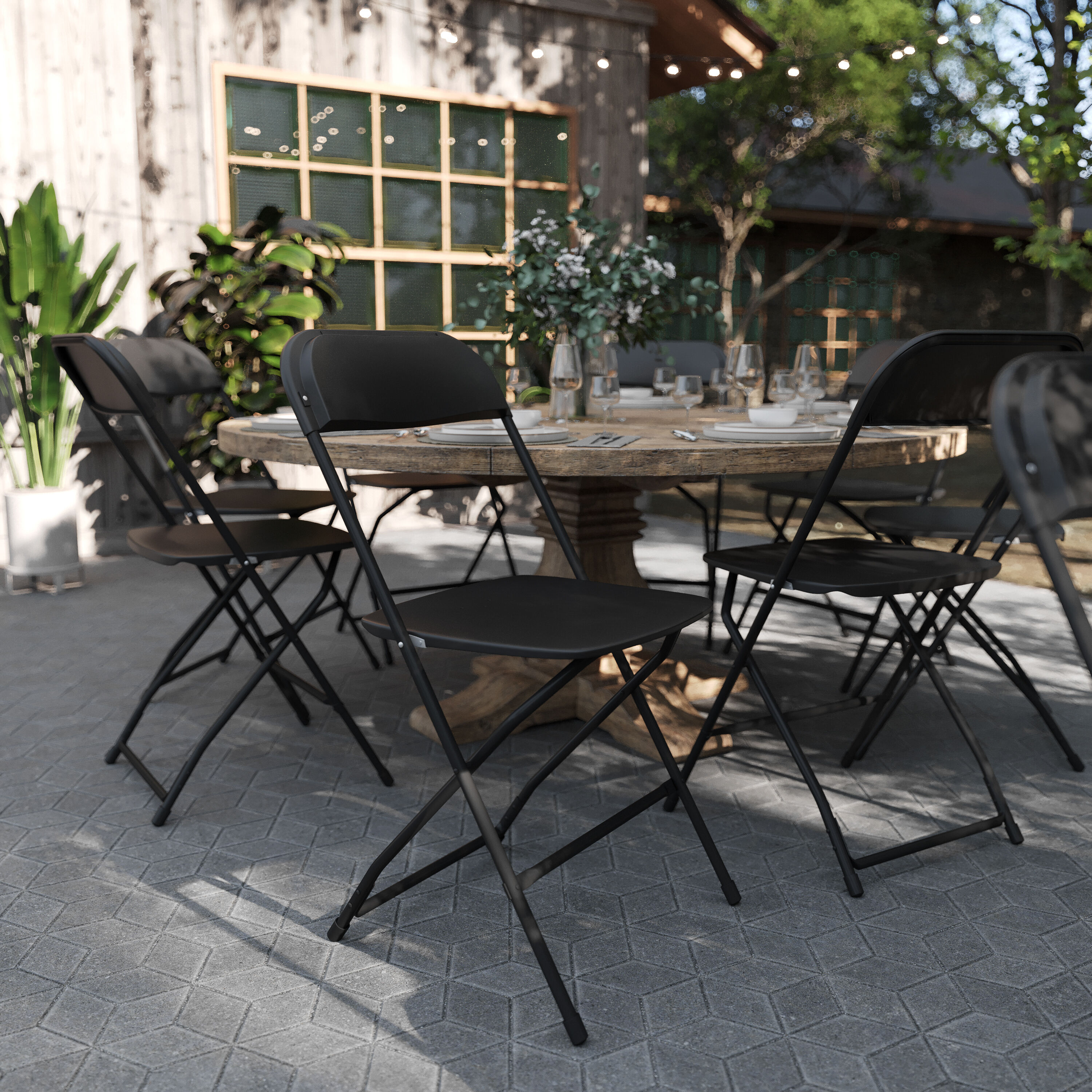 Foldable chairs 2024 and table outdoor