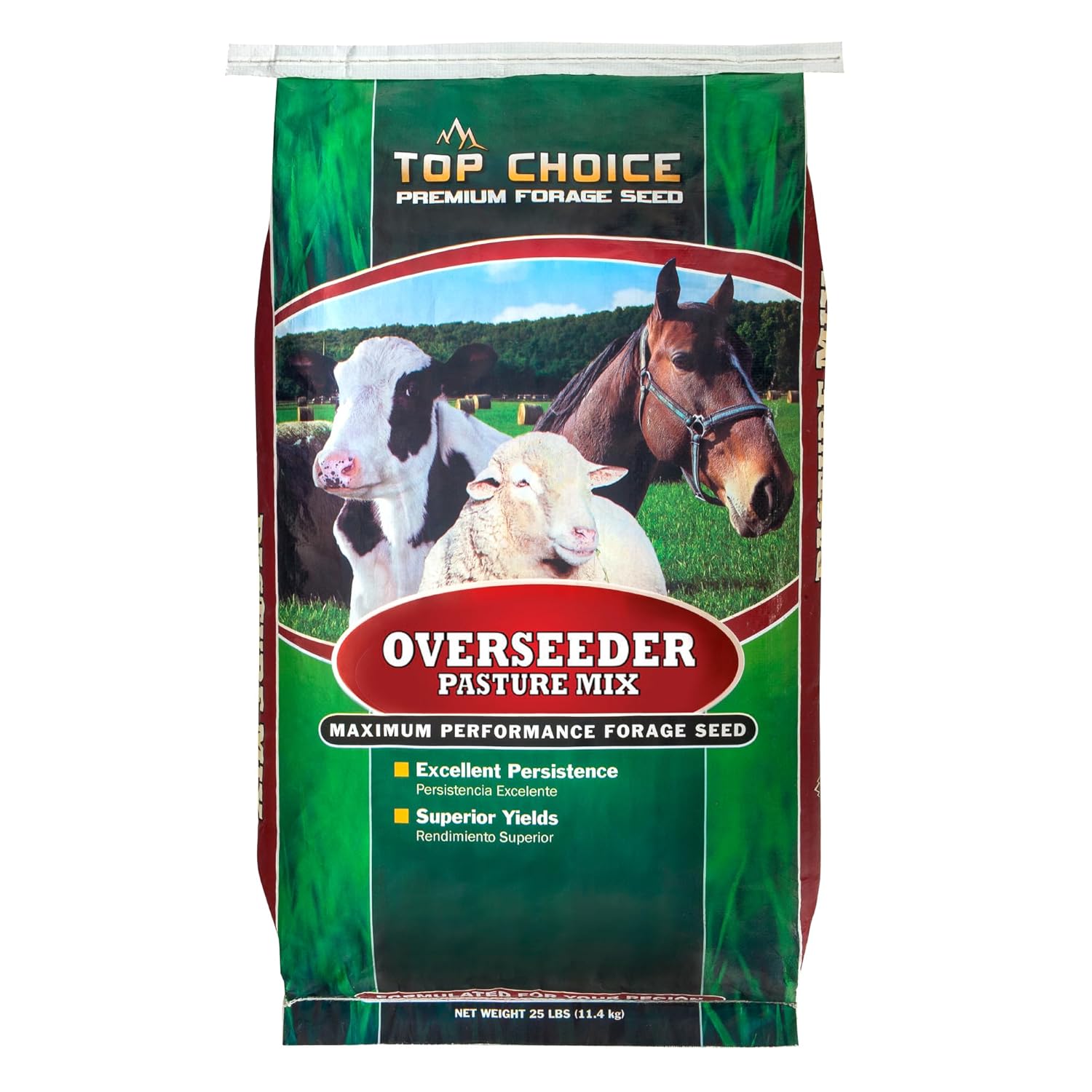 Mountain View Seeds 100373 Pasture Overseeder Grass Seed 25 Pound