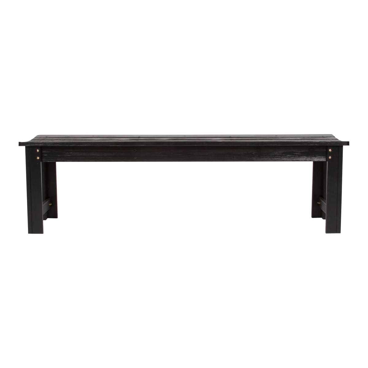 Shine Company 4205BK 4205 60-Inches W x 18.25-Inches H Black Cedar Garden Bench