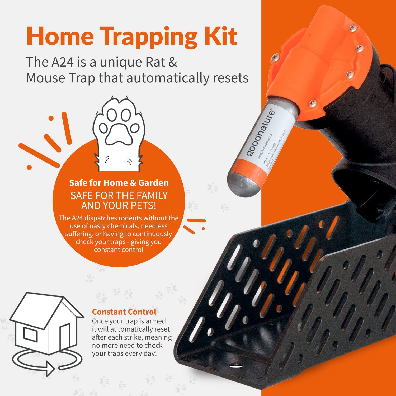 Goodnature A24 Rat & Mouse Trapping Kit 5-Pack
