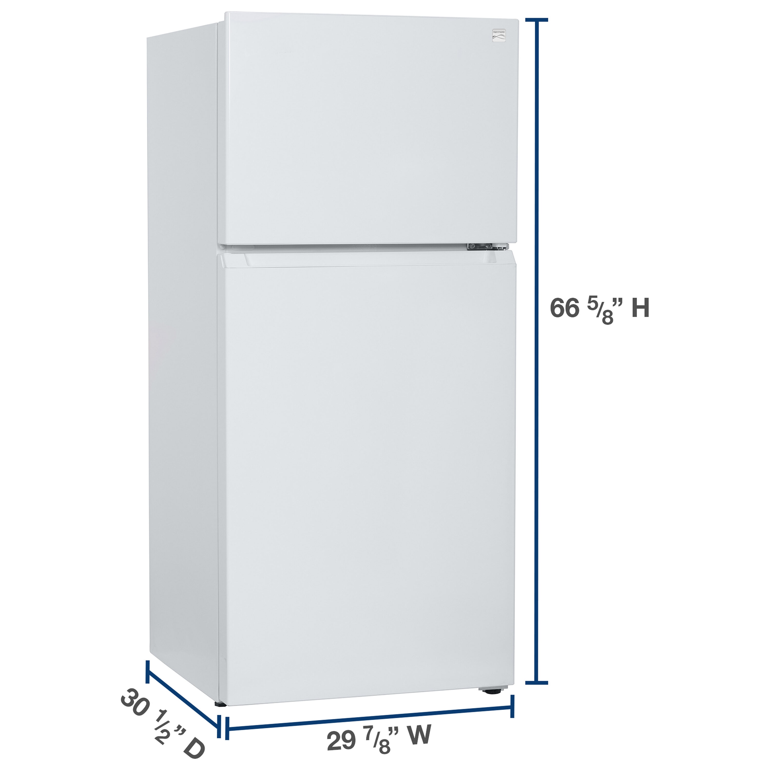 dimensions for kenmore refrigerator