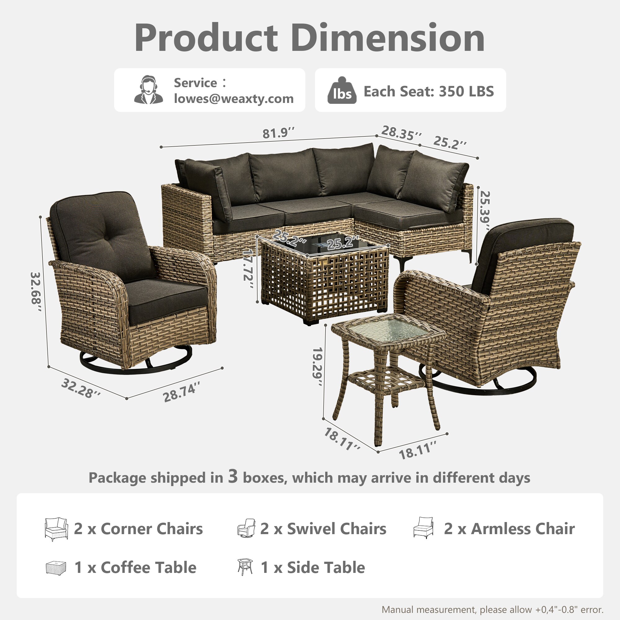 weaxty DSCRRSYZVNC108 Patio-Sofas-Daybeds - View #7