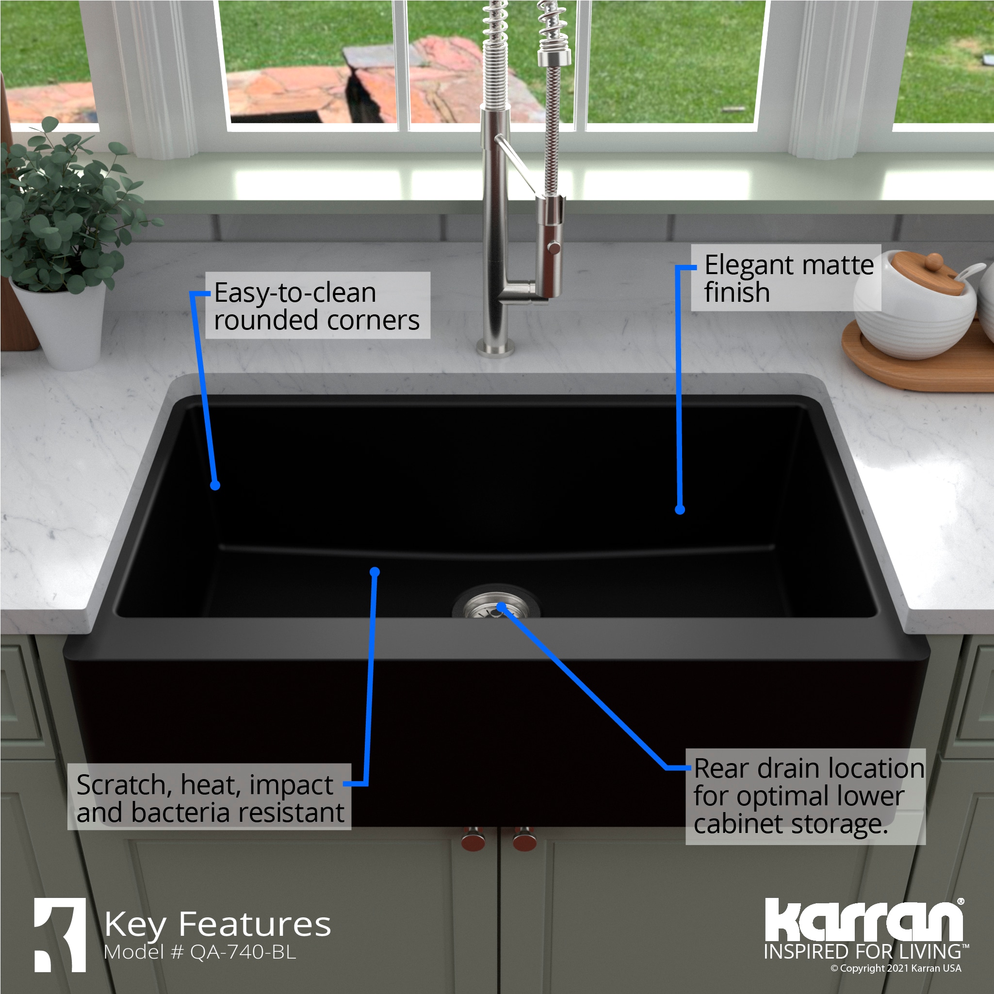 Karran QA-740-BL-PK1 Kitchen-Sinks - View #8