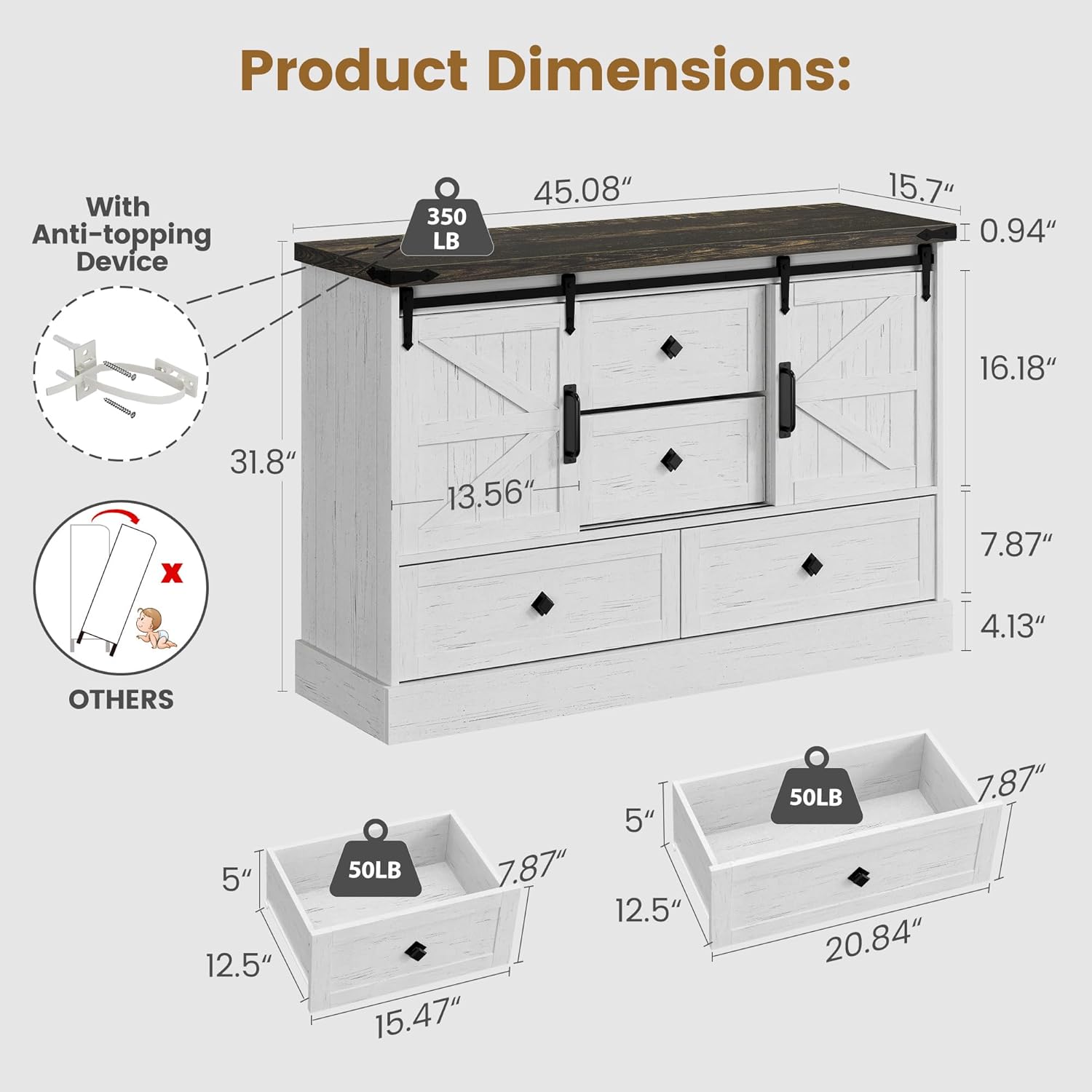 Qeetex D23PHO34GFQXAE dressers - View #7