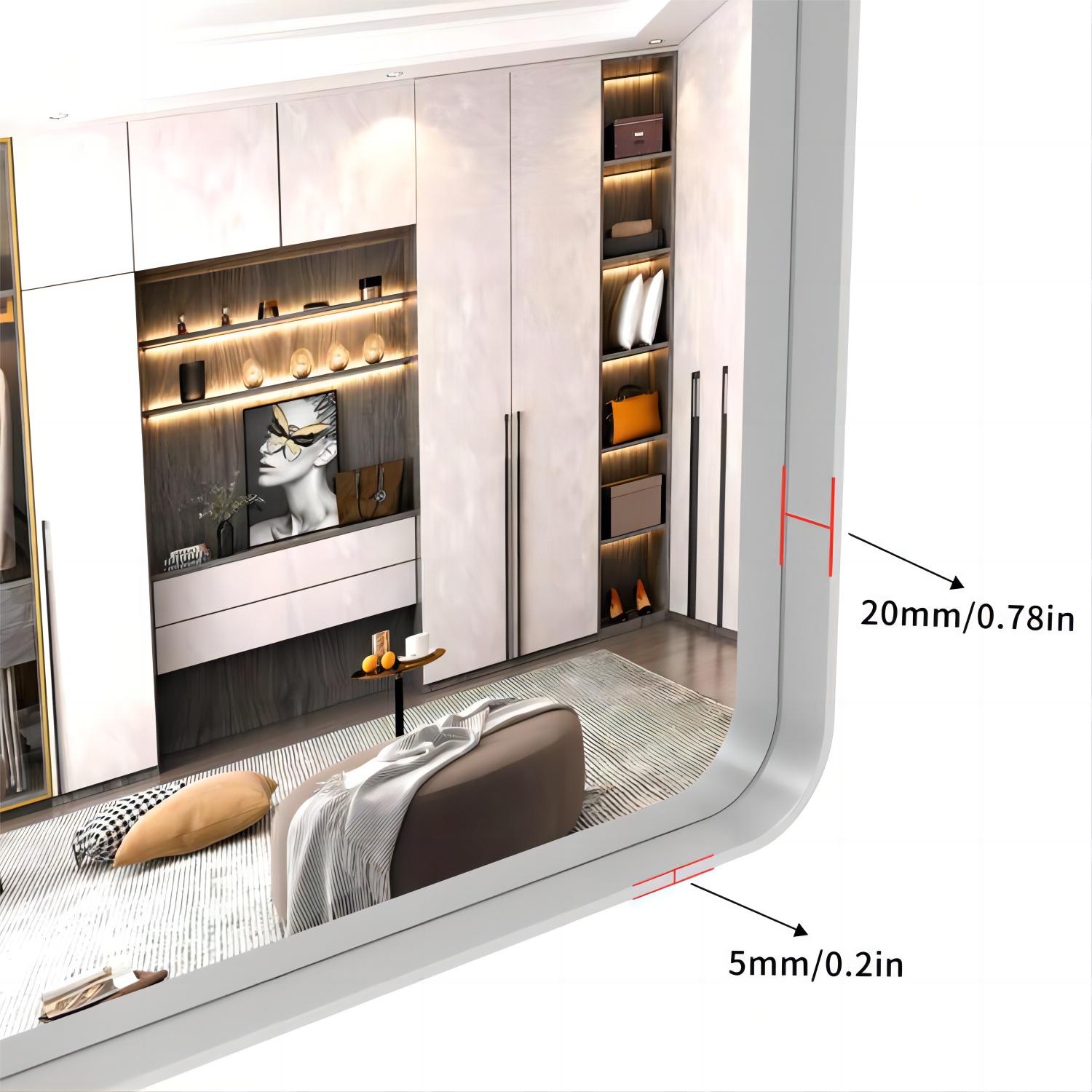 Forclover MF03GI-ME08 Framed-Bath-Mirrors - View #2