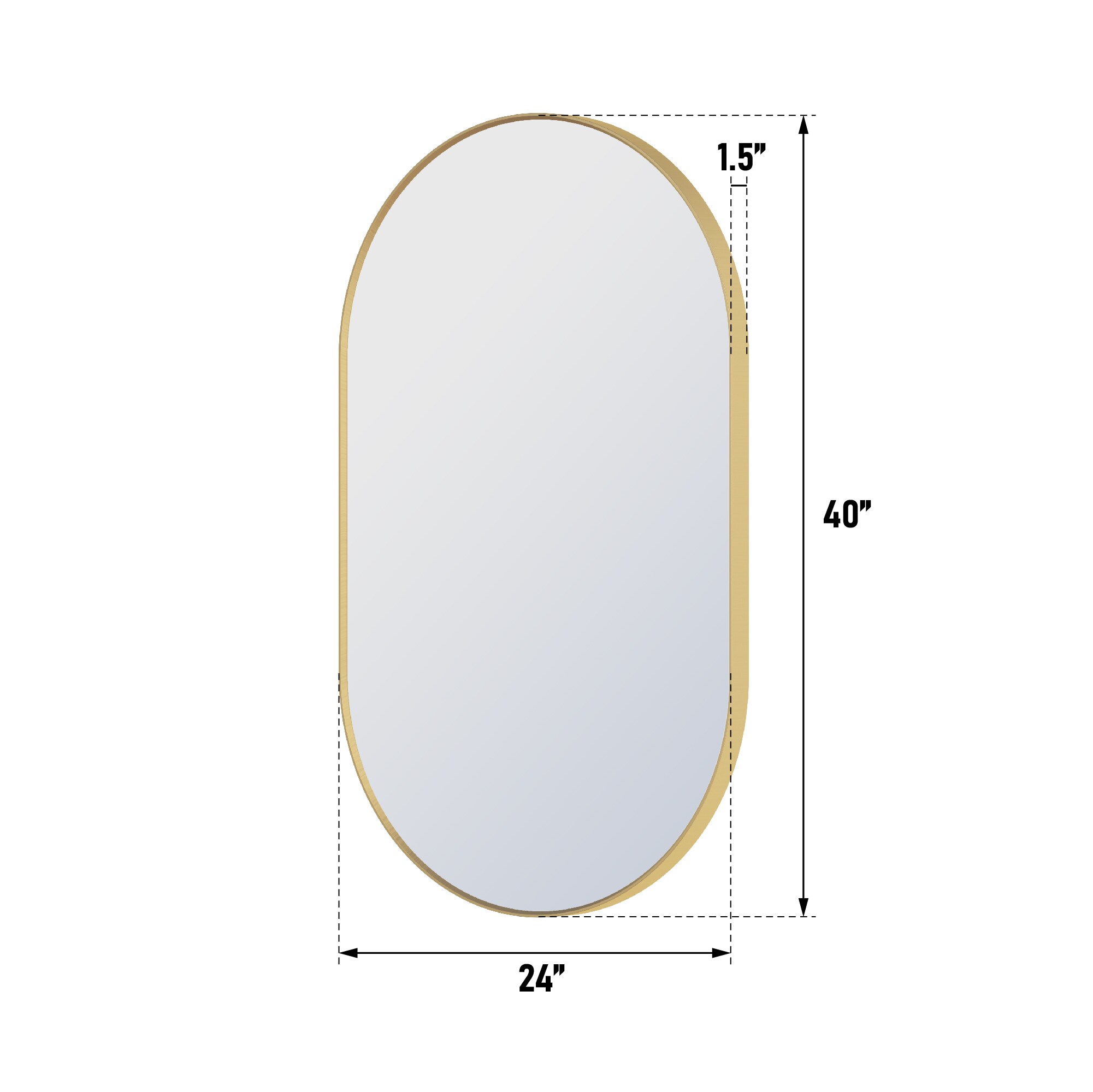 Forclover HF2MR2440BG Decor-Mirrors - View #3
