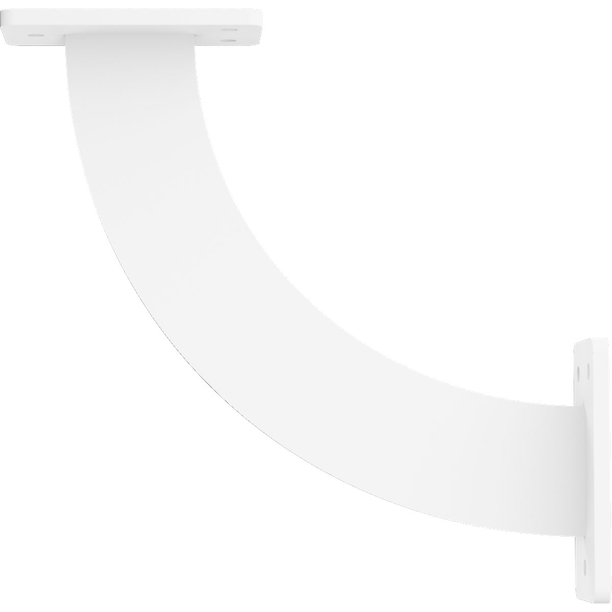 Ekena Millwork BKTM02X09X09BRPWH Mending-Plates-Brackets-Braces - View #4