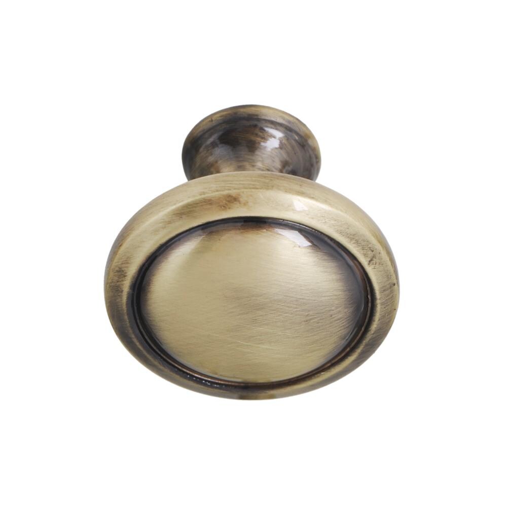 Utopia Alley 1-1/2-in Antique Brass Round Rustic Cabinet Knob in the ...