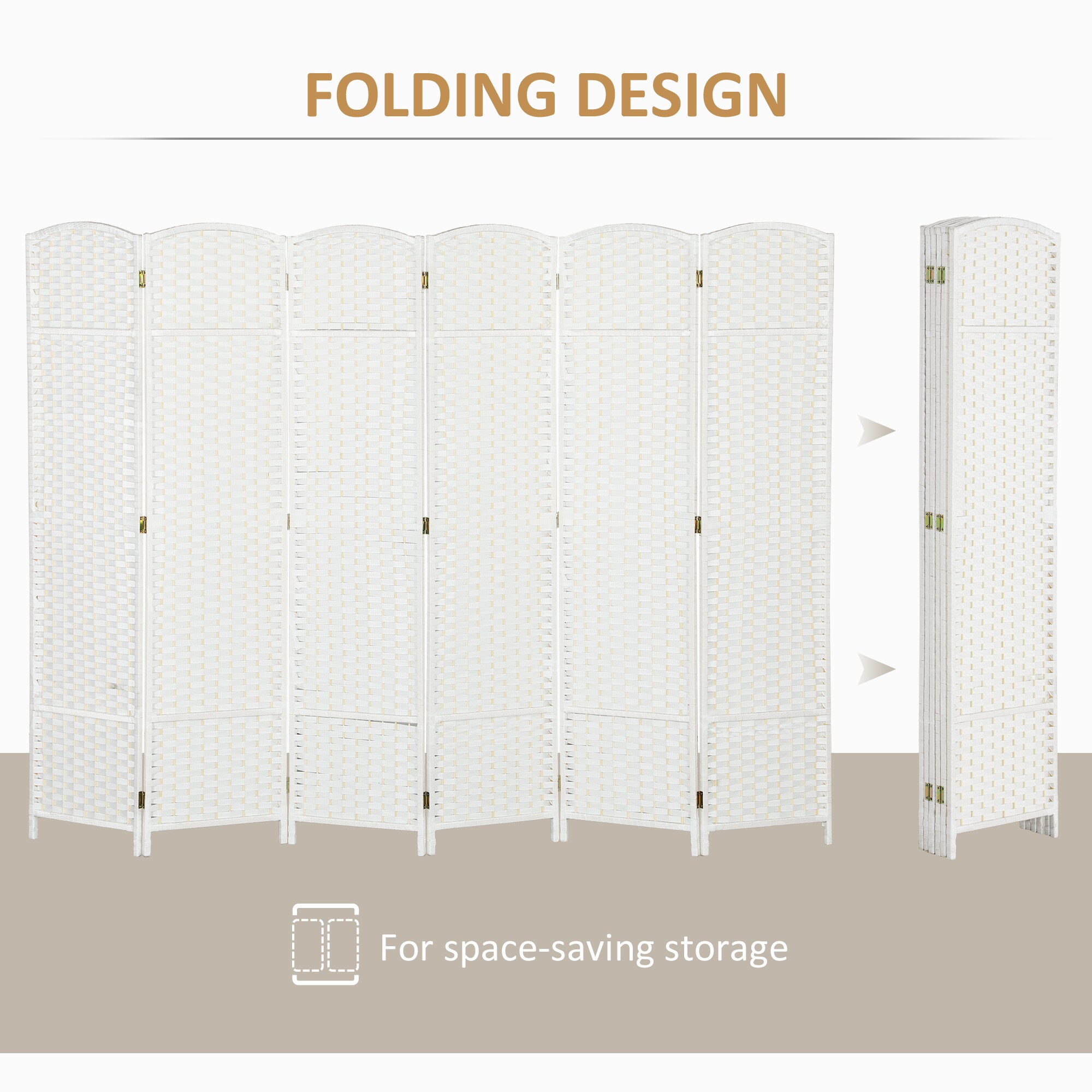 HomCom 830-814V01WT Indoor-Privacy-Screens - View #5